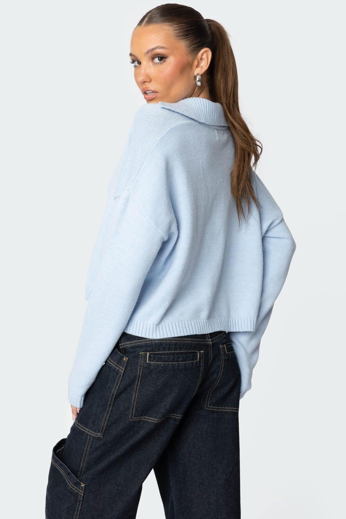Marcie Oversize Cropped Sweater Product Image