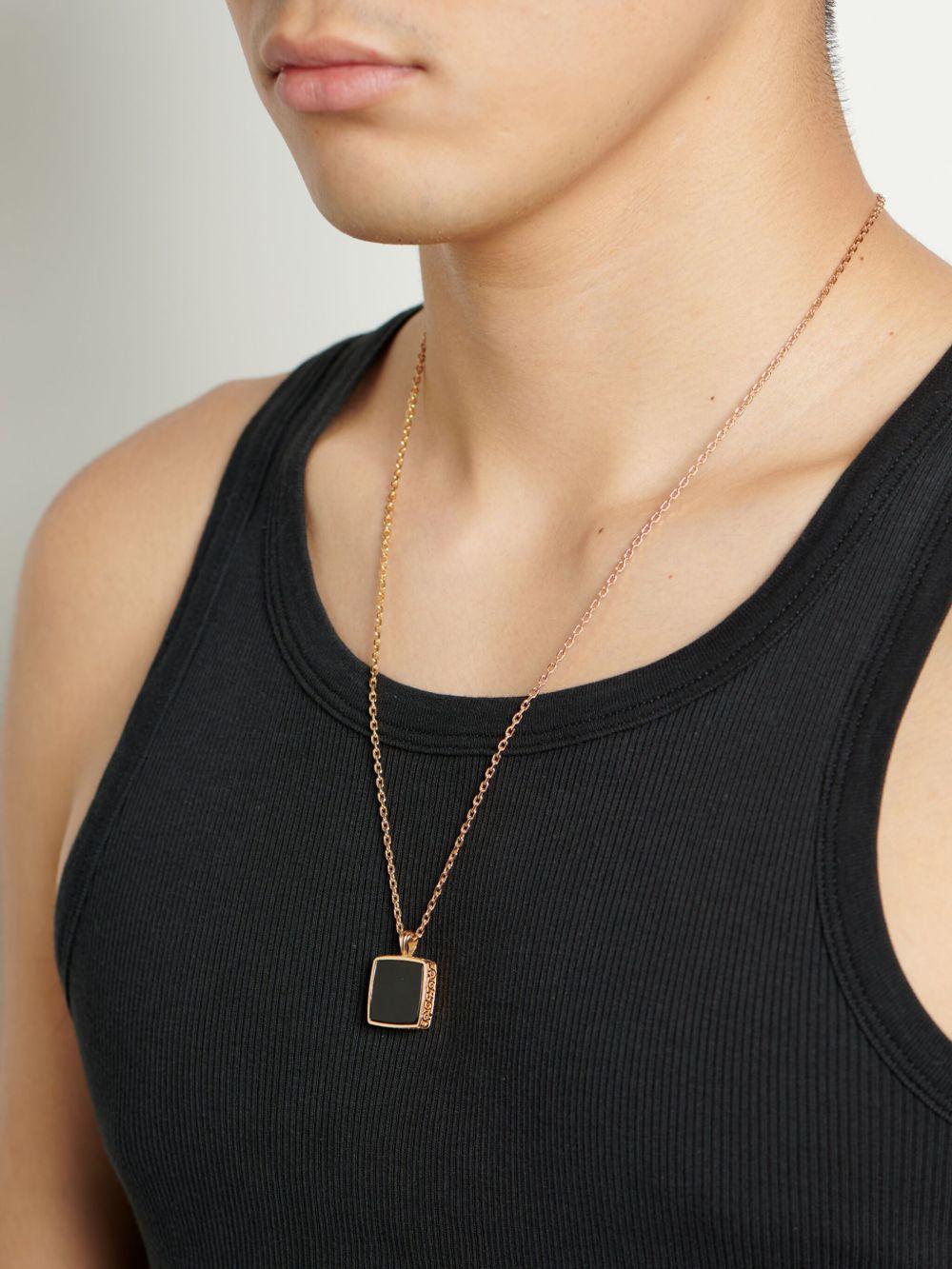 Onyx amulet necklace Product Image