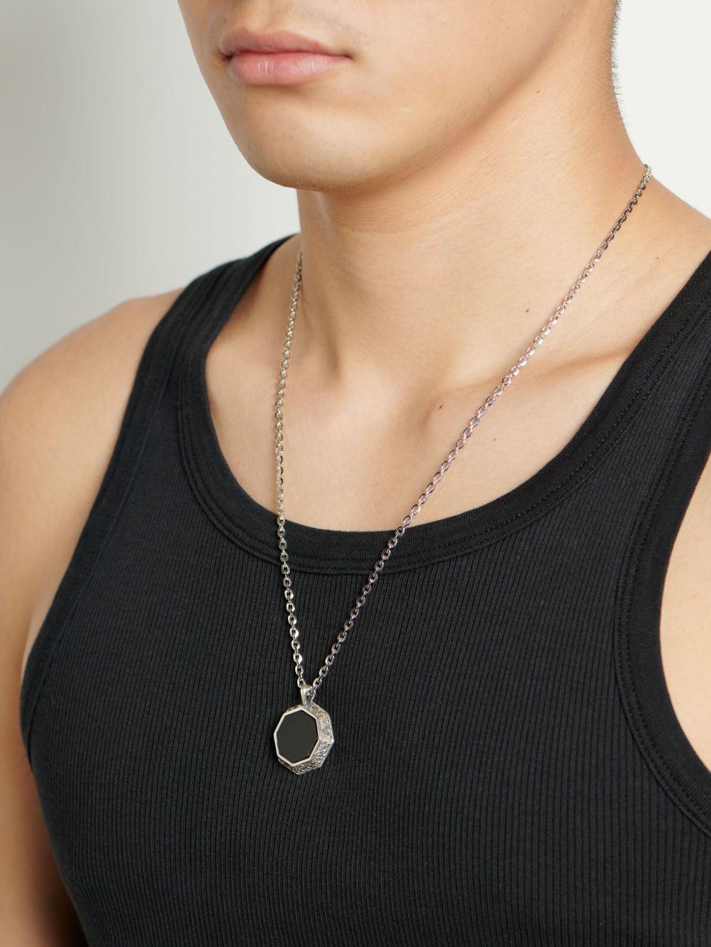 octagon onyx necklace  Product Image