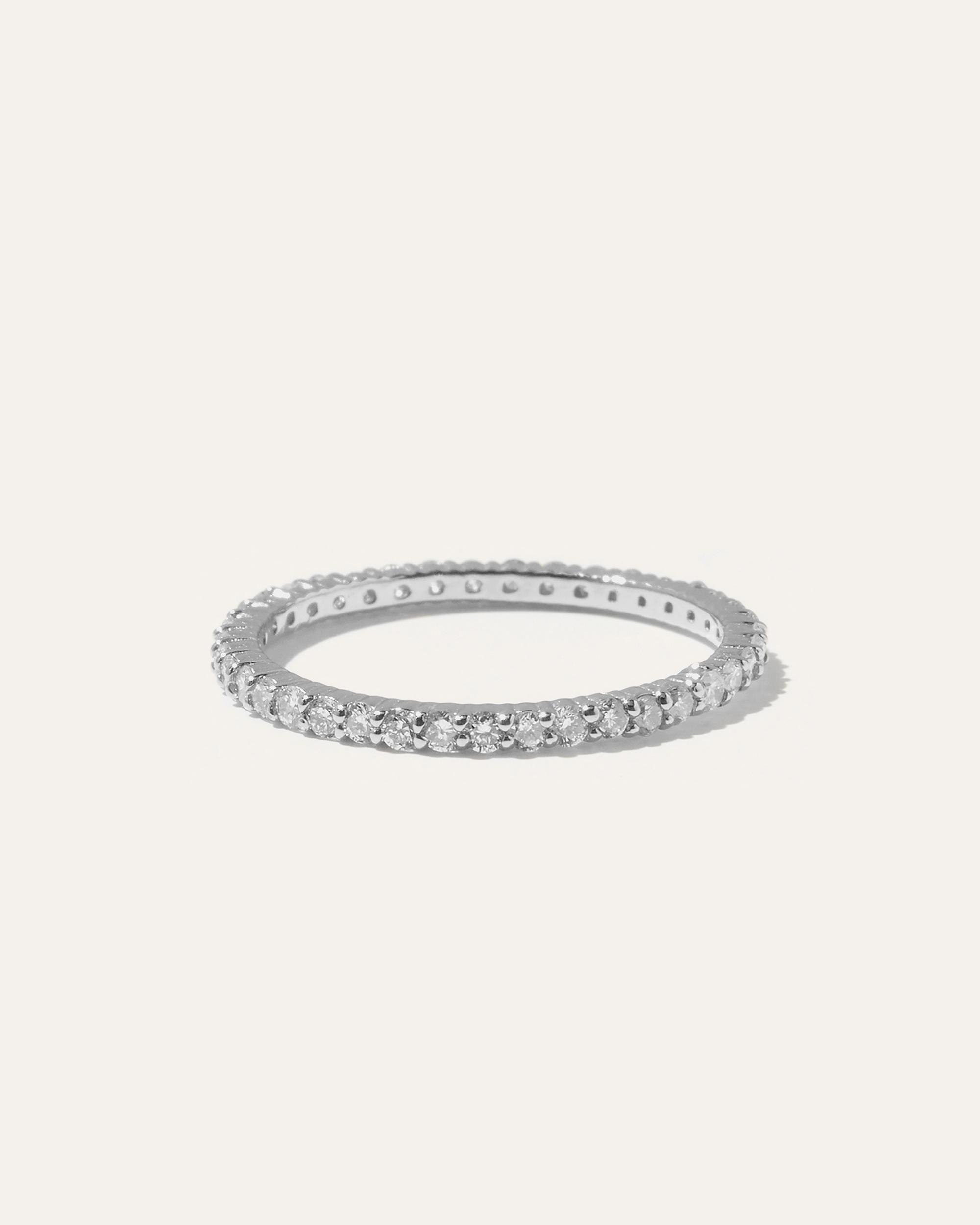 Quince | Women's Diamond Shared Prong Eternity Band Rings Product Image