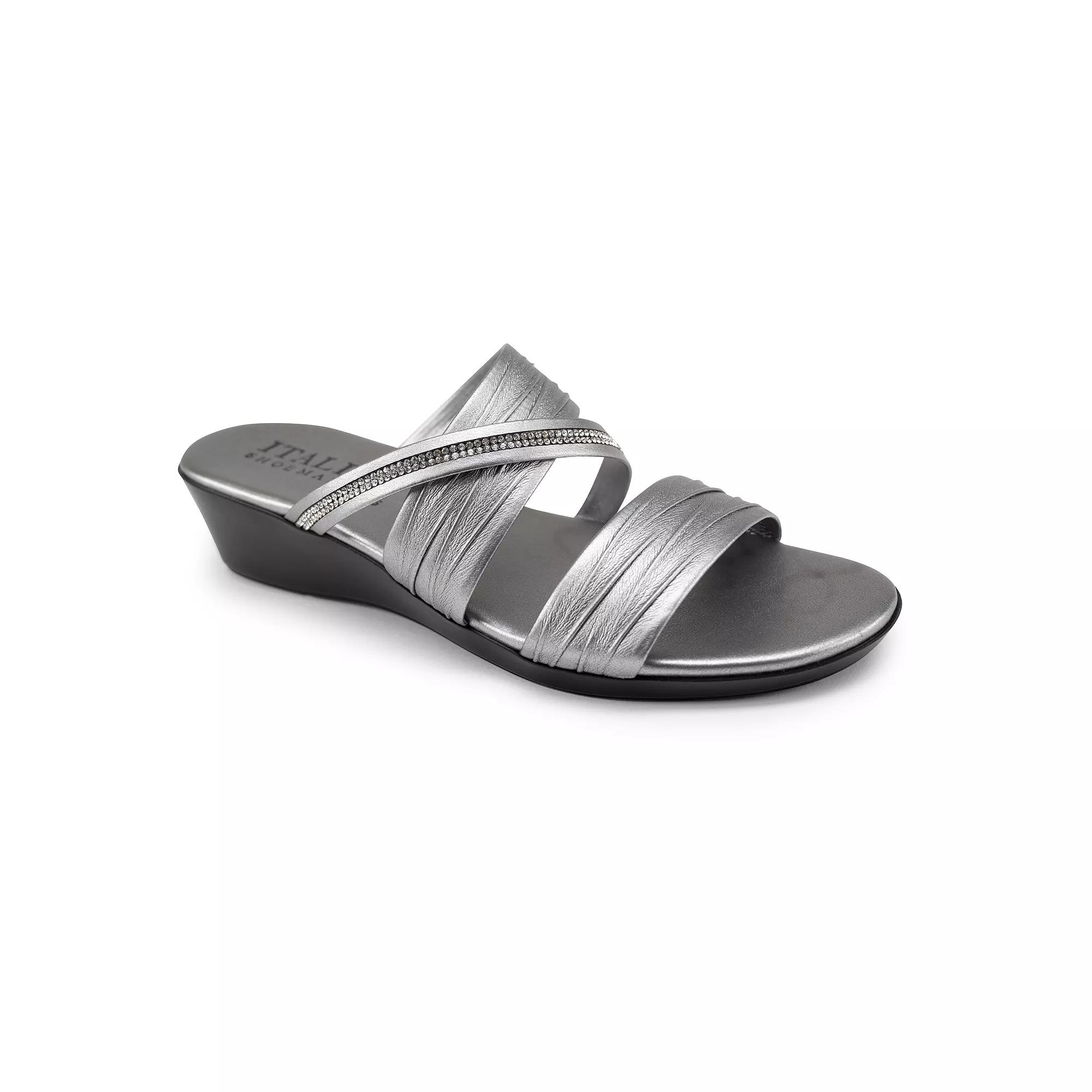 Women's Italian Shoemakers Hollis Wedge Sandals, Size: 6, Gray Product Image