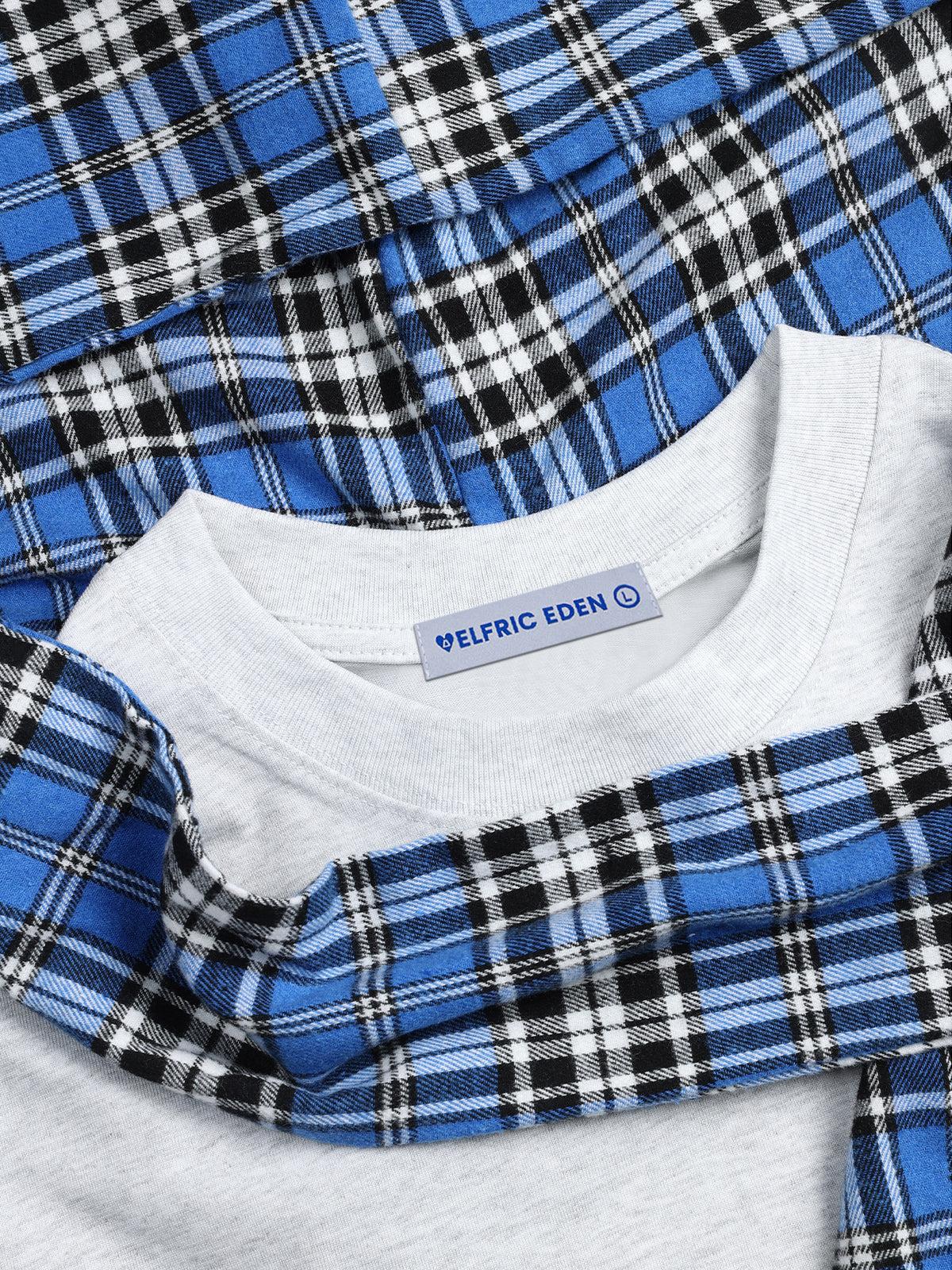 Aelfric Eden Plaid Detachable Hooded Tee Product Image