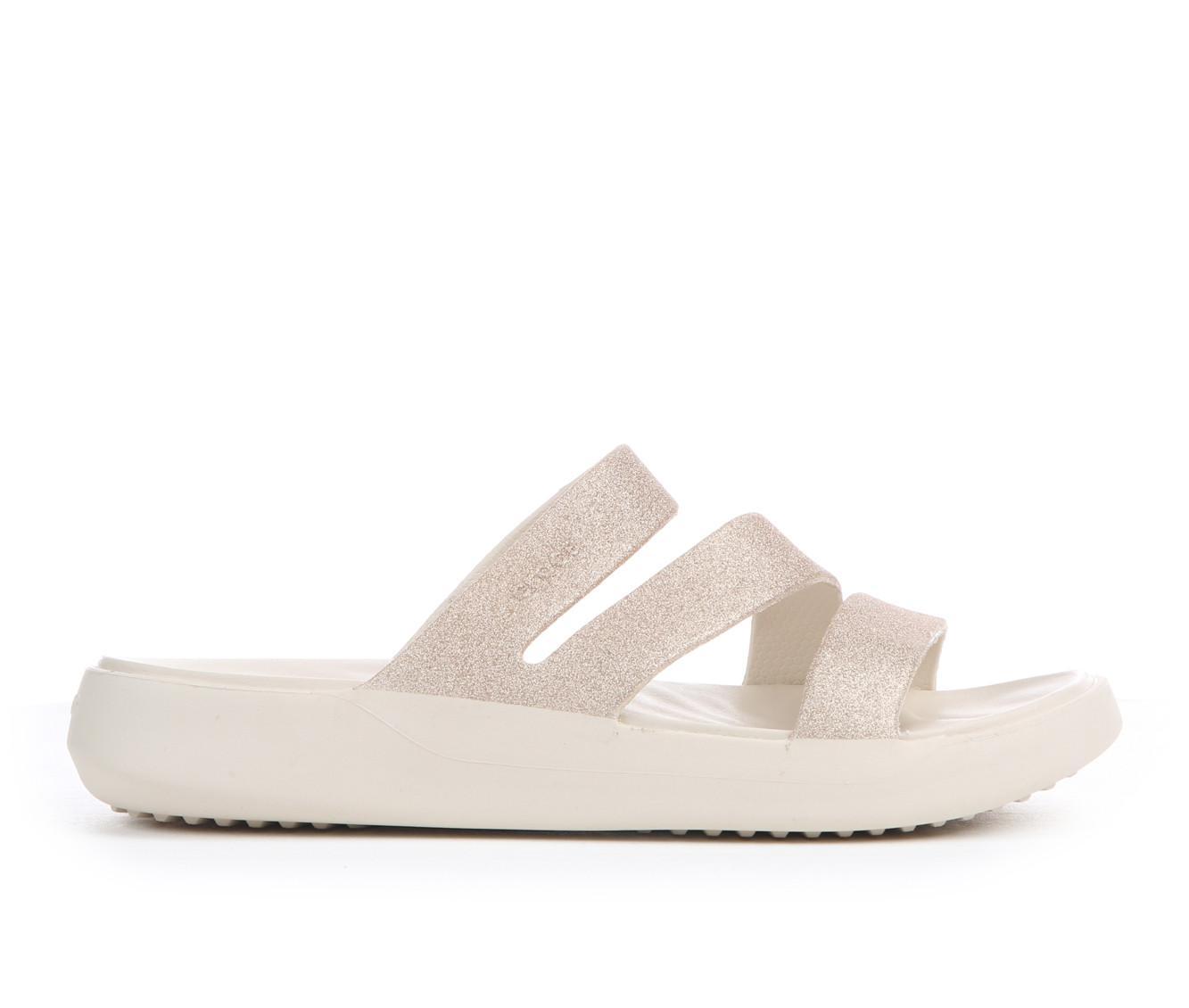 Women's Crocs Getaway Glitter Strappy Sandals Product Image