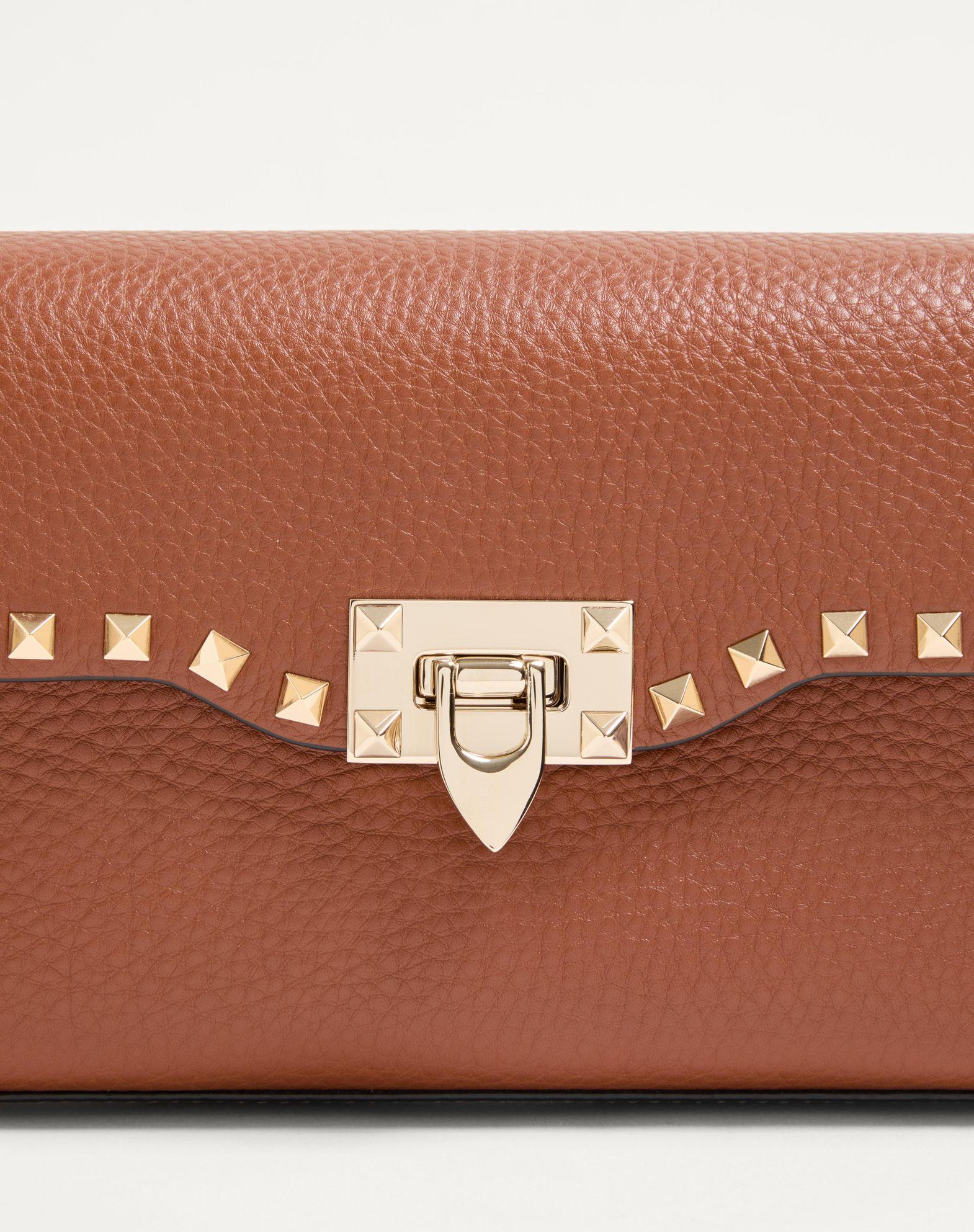 Small Rockstud Grainy Calfskin Crossbody Bag Product Image