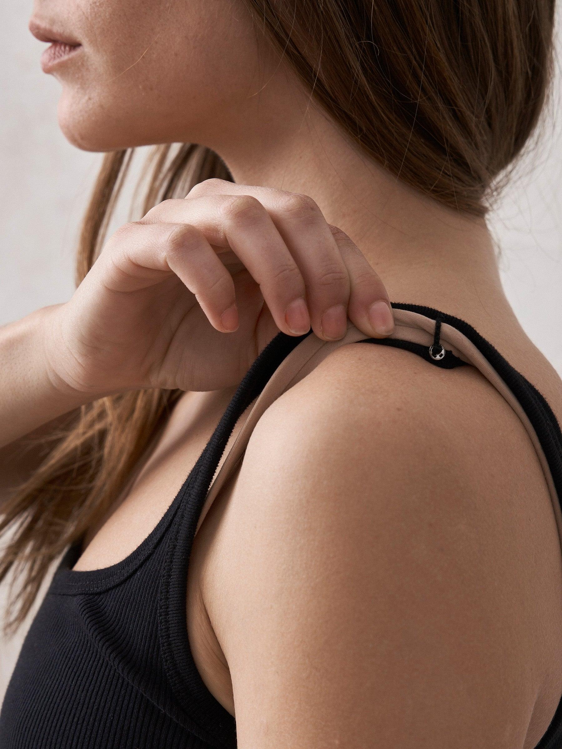 Black Surplus Rib Scoop Neck Tank Product Image