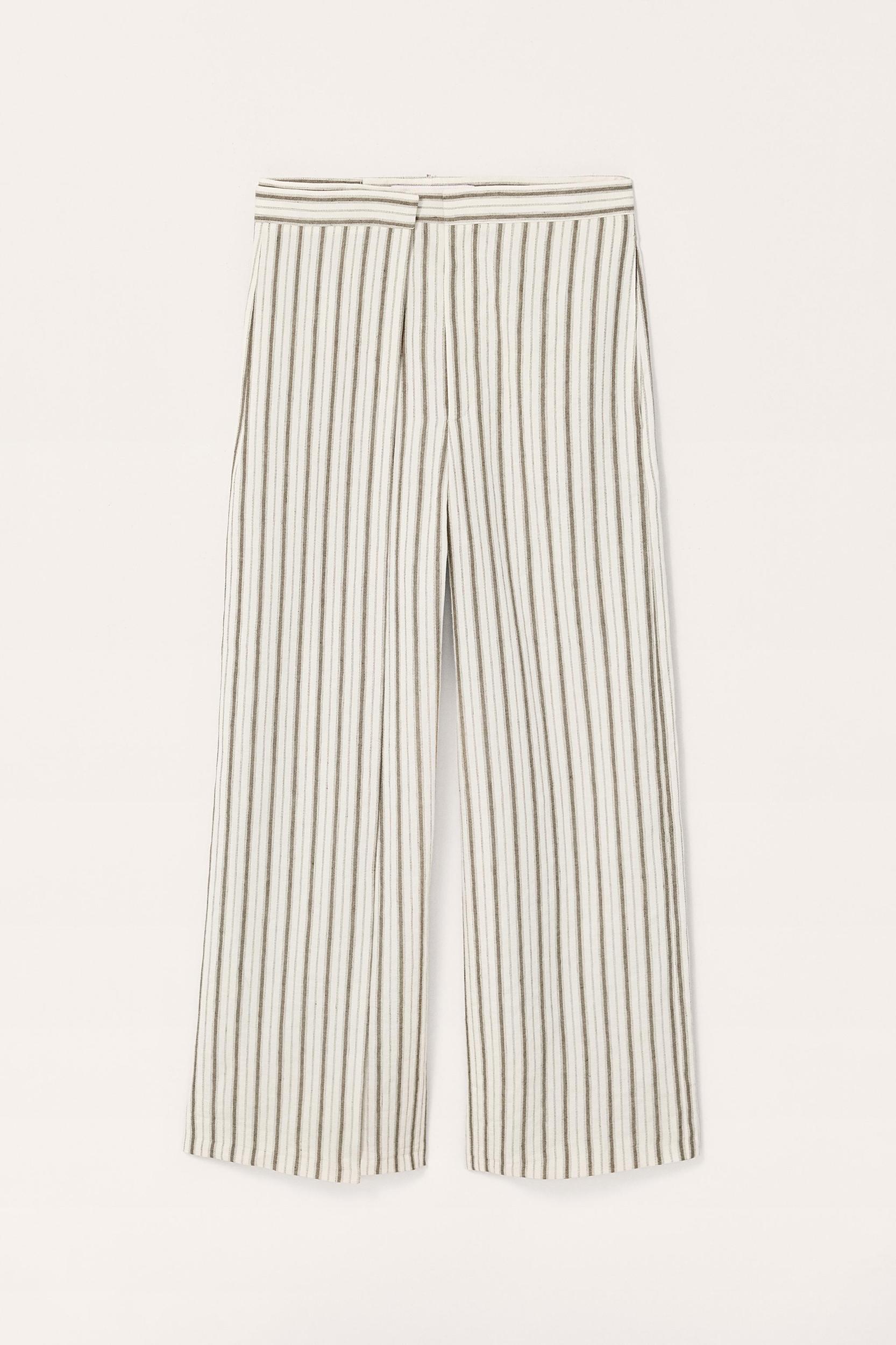 LIMITED EDITION STRIPED LINEN PANTS Product Image