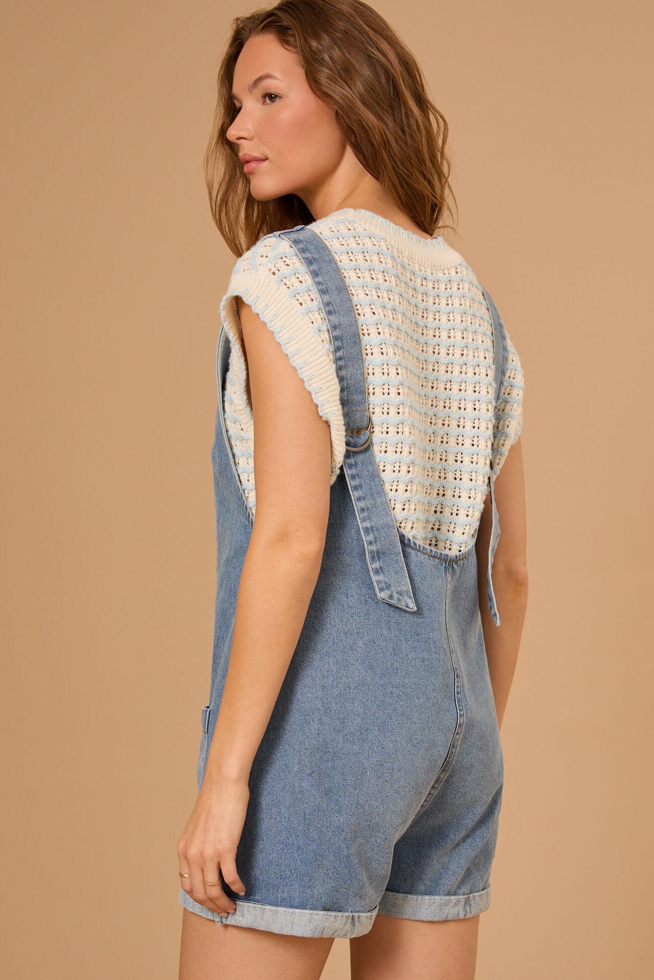 Felicity Denim Romper Product Image
