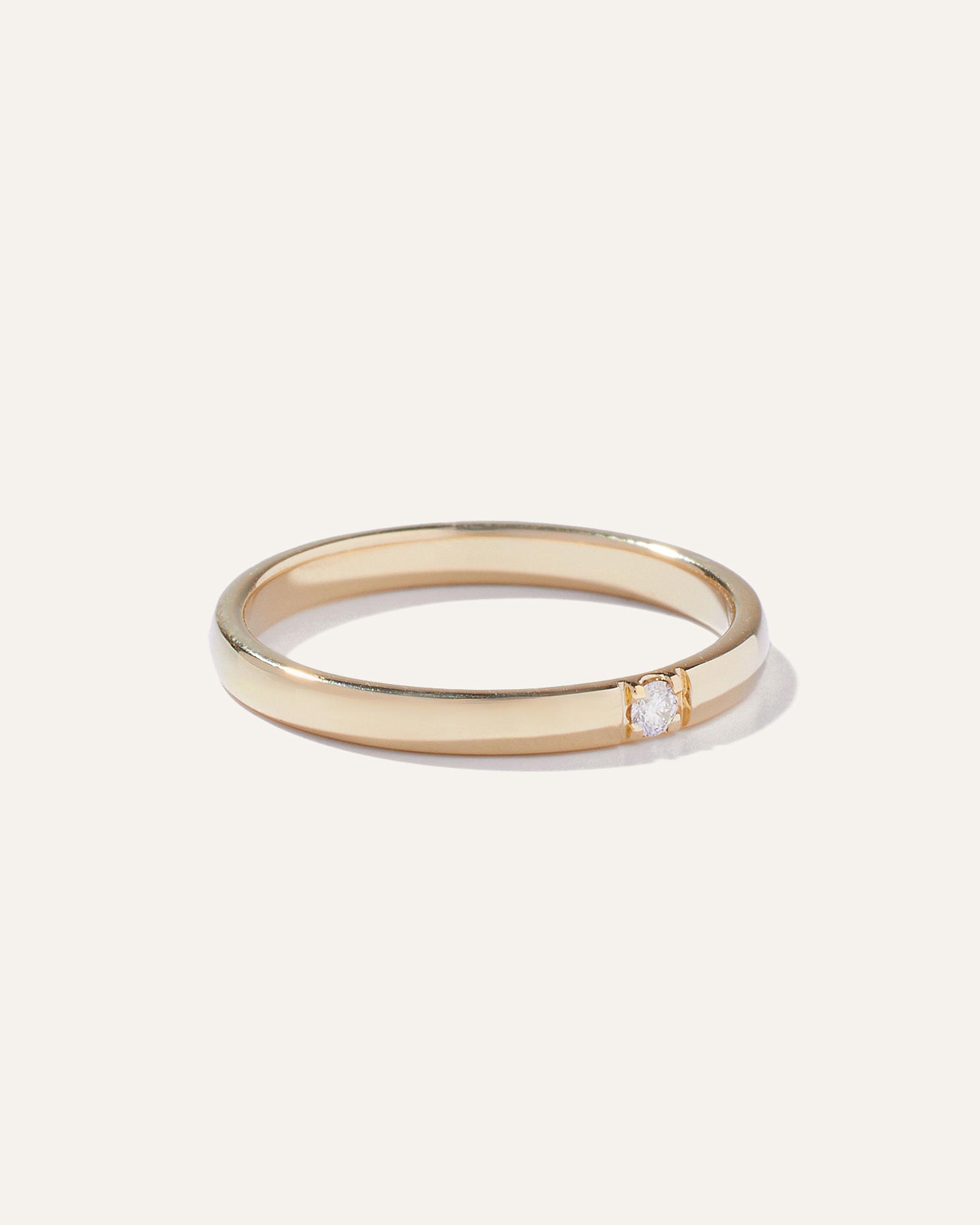 Quince | Women's 14K Gold Solo Diamond Ring Product Image