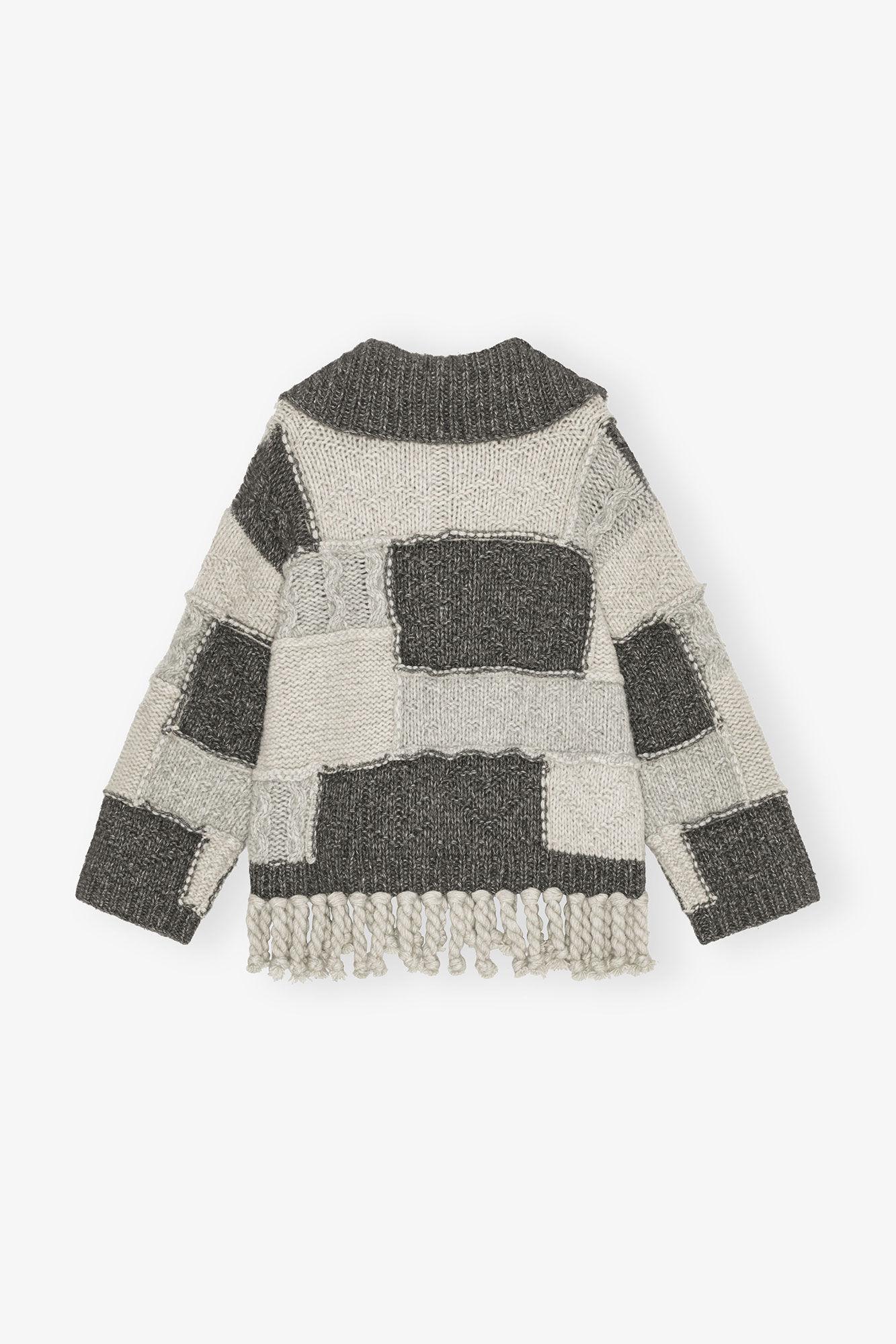 Patchwork Fringe Sweater Product Image