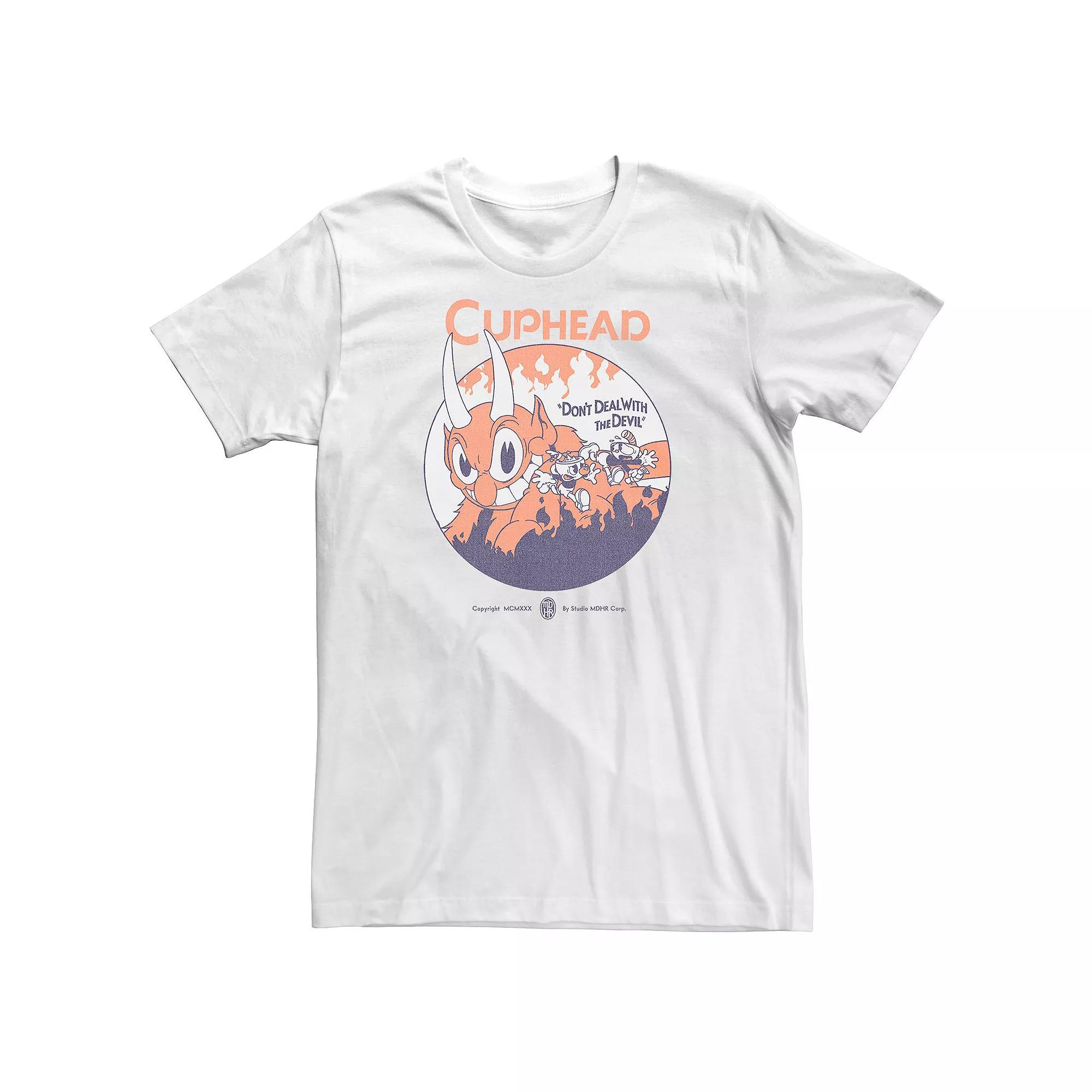 Big & Tall Cuphead and Mugman The Devil Boss Level Tee, Men's,  Product Image