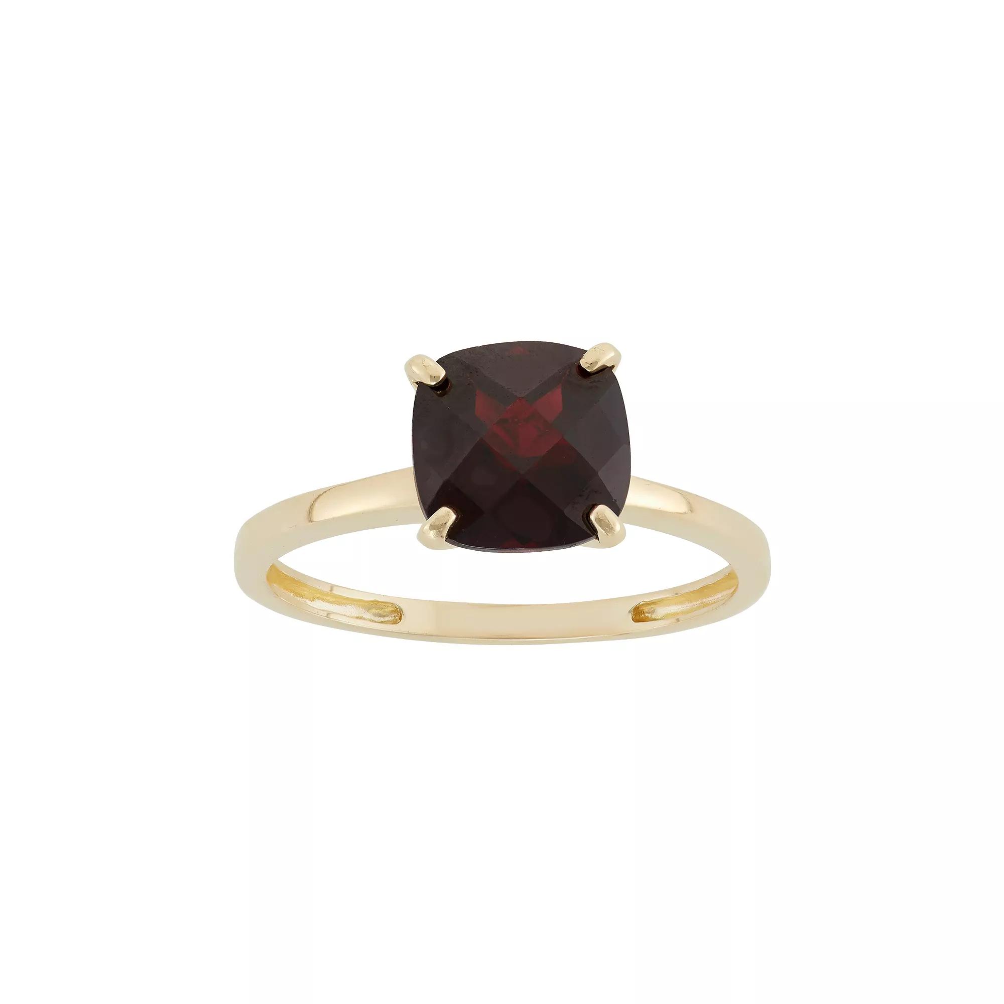 Designs by Gioelli Garnet 10k Gold Ring, Women's, Size: 7, Red Product Image