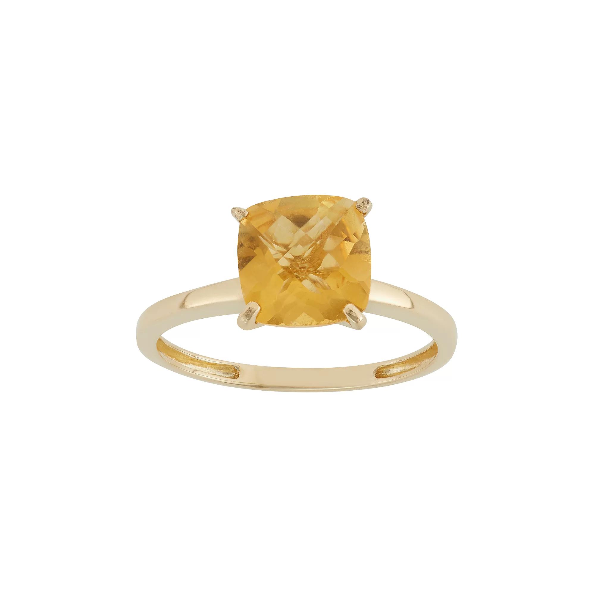 Designs by Gioelli Citrine 10k Gold Ring, Women's, Size: 7, Orange Product Image