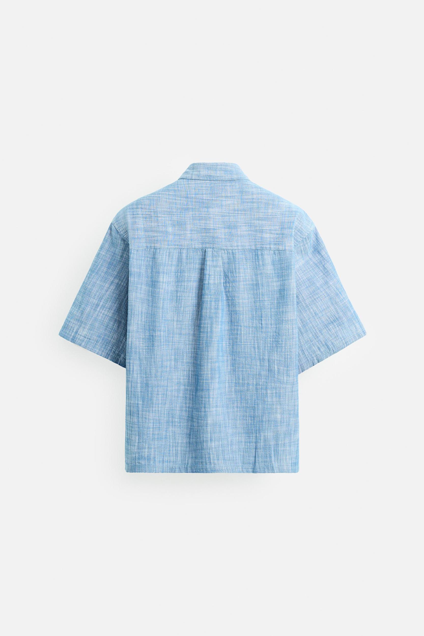 TEXTURED CONTRAST SHIRT Product Image