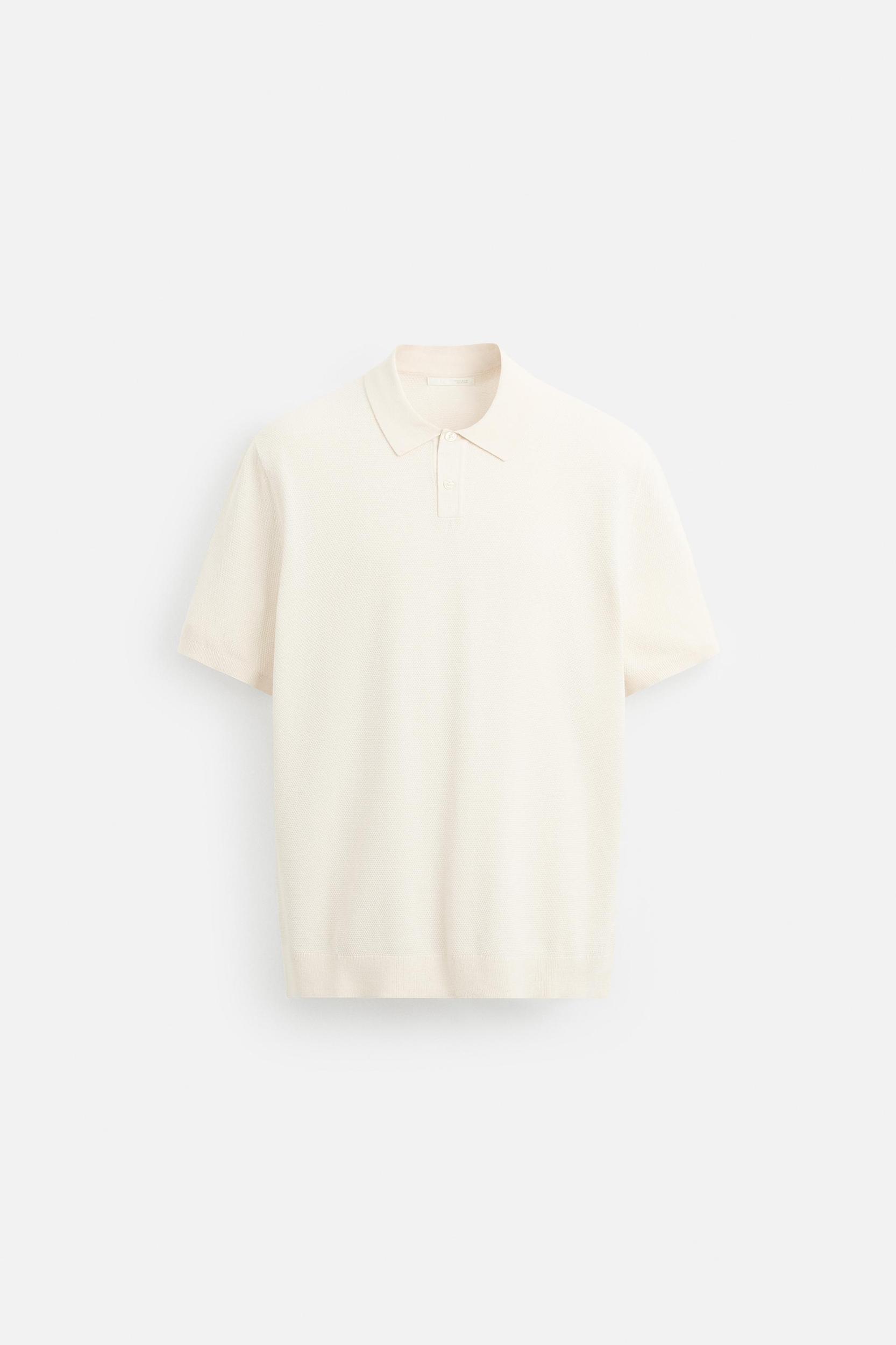PIQUÉ TEXTURED POLO SHIRT Product Image