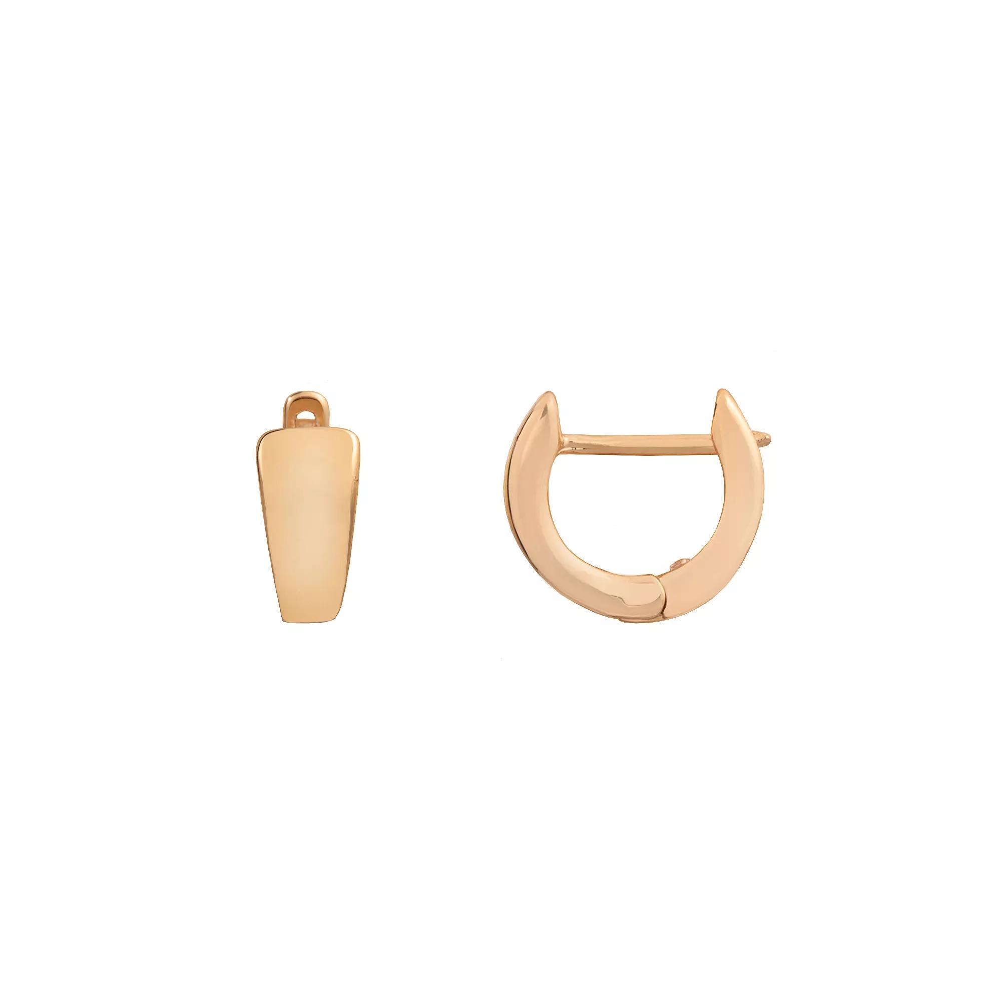 LC Lauren Conrad Nickel Free Metal Huggie Hoop Earrings, Women's, Gold Tone Product Image