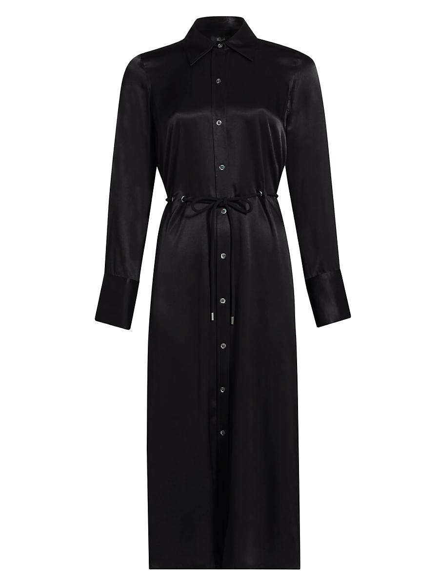 Womens Anina Satin Midi Shirtdress Product Image