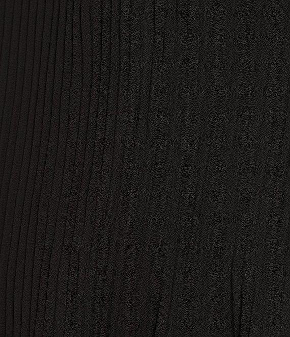 MICHAEL Michael Kors Crepe Pleated Off-the-Shoulder Blouse Product Image