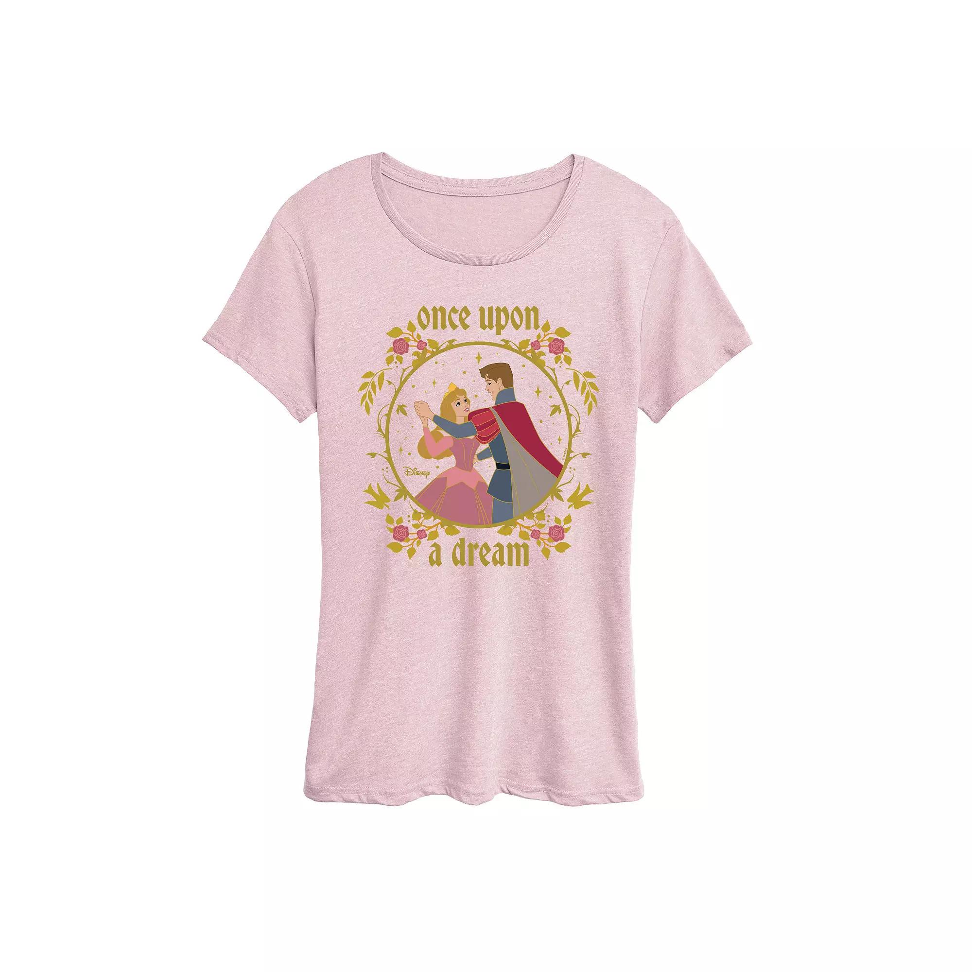 Disney's Sleeping Beauty Aurora & Prince Phillip Women's Once Upon A Dream Graphic Tee,  Product Image
