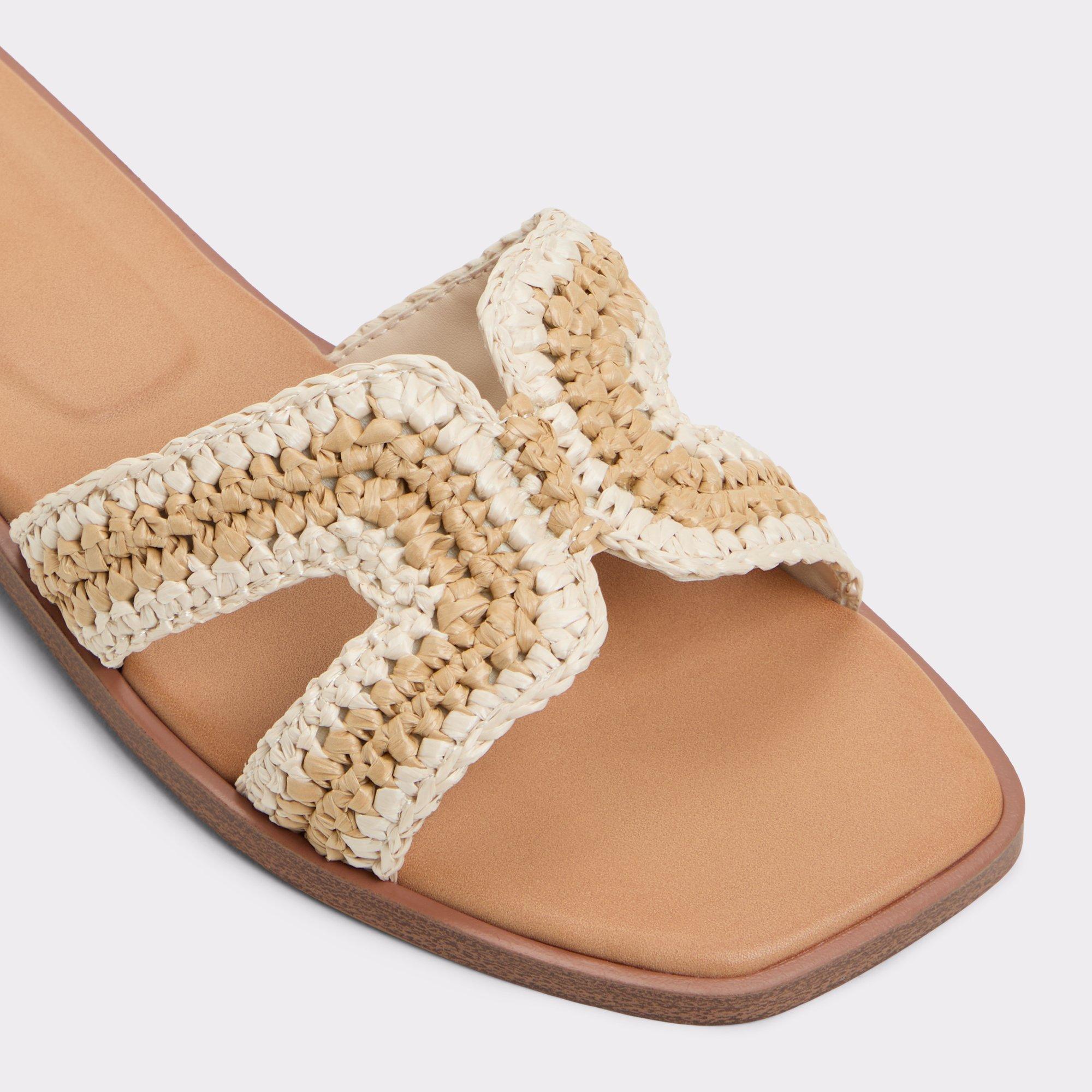 ALDO Itsandal - Women's Flat Sandals - Beige, Size 13 Product Image