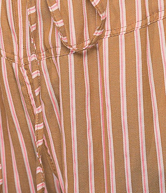Angie Striped Wide Leg Full Length Pants Product Image