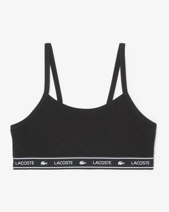 Stretch Cotton Logo Band Bralette Product Image