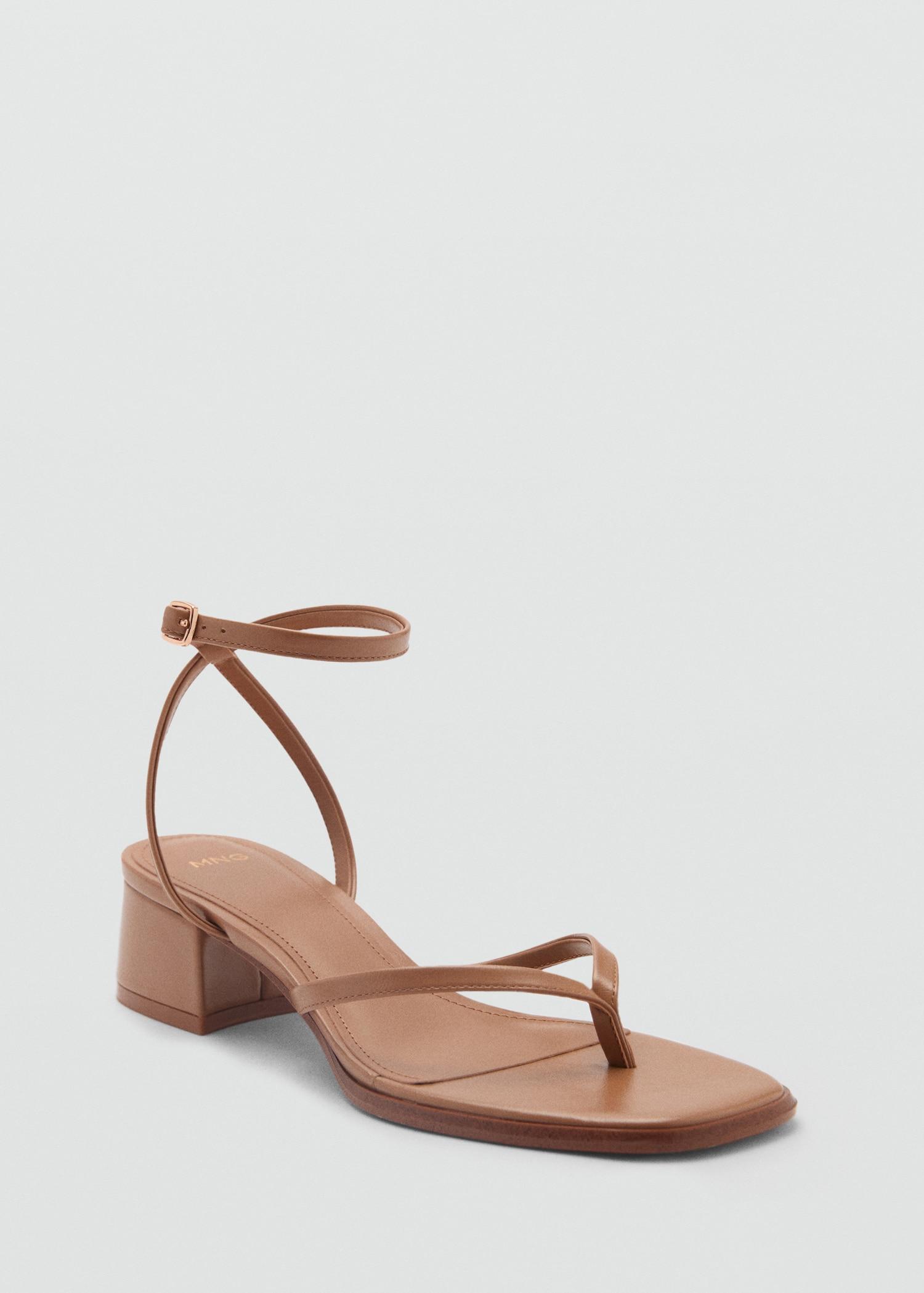 Strappy heeled sandals - Women | MANGO USA Product Image