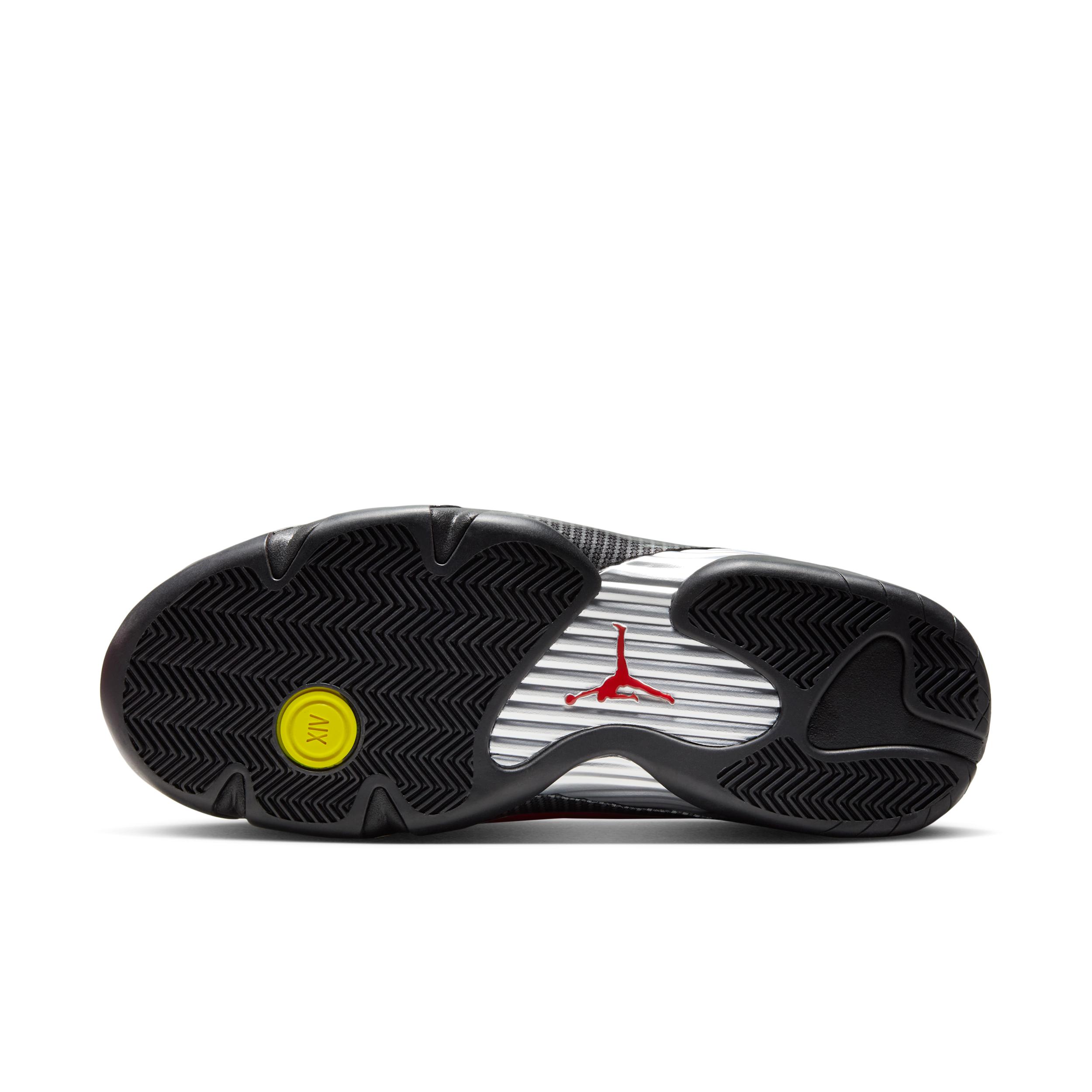 Jordan Mens Air Retro 14 Basketball Shoes in Challenge Red/Vibrant Yellow/Anthracite Product Image