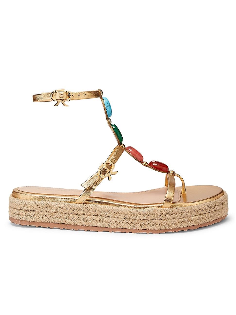 Womens Nappa Silk+Corda Sandals Product Image