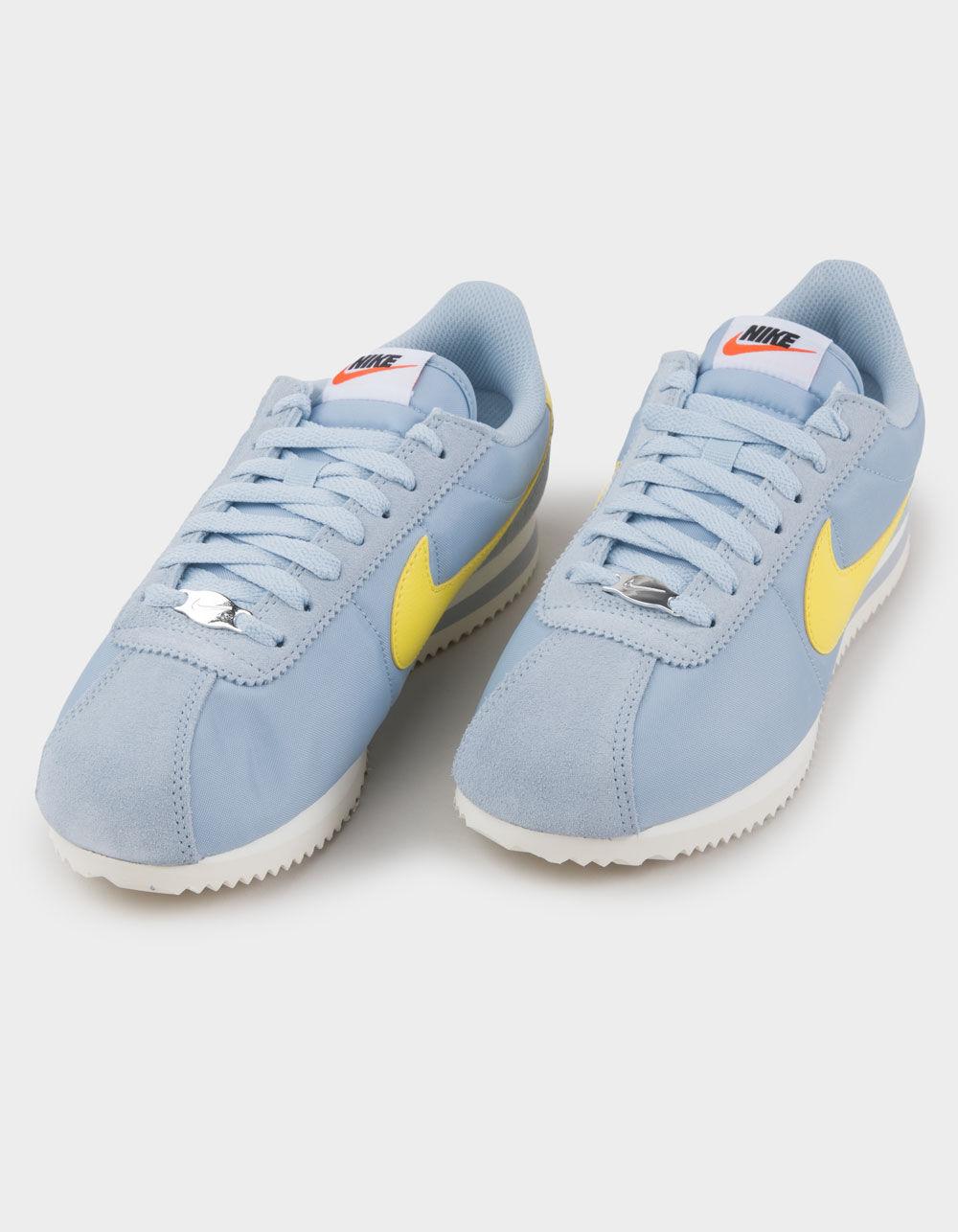 NIKE Cortez Textile Womens Shoes - BLUE COMBO Product Image