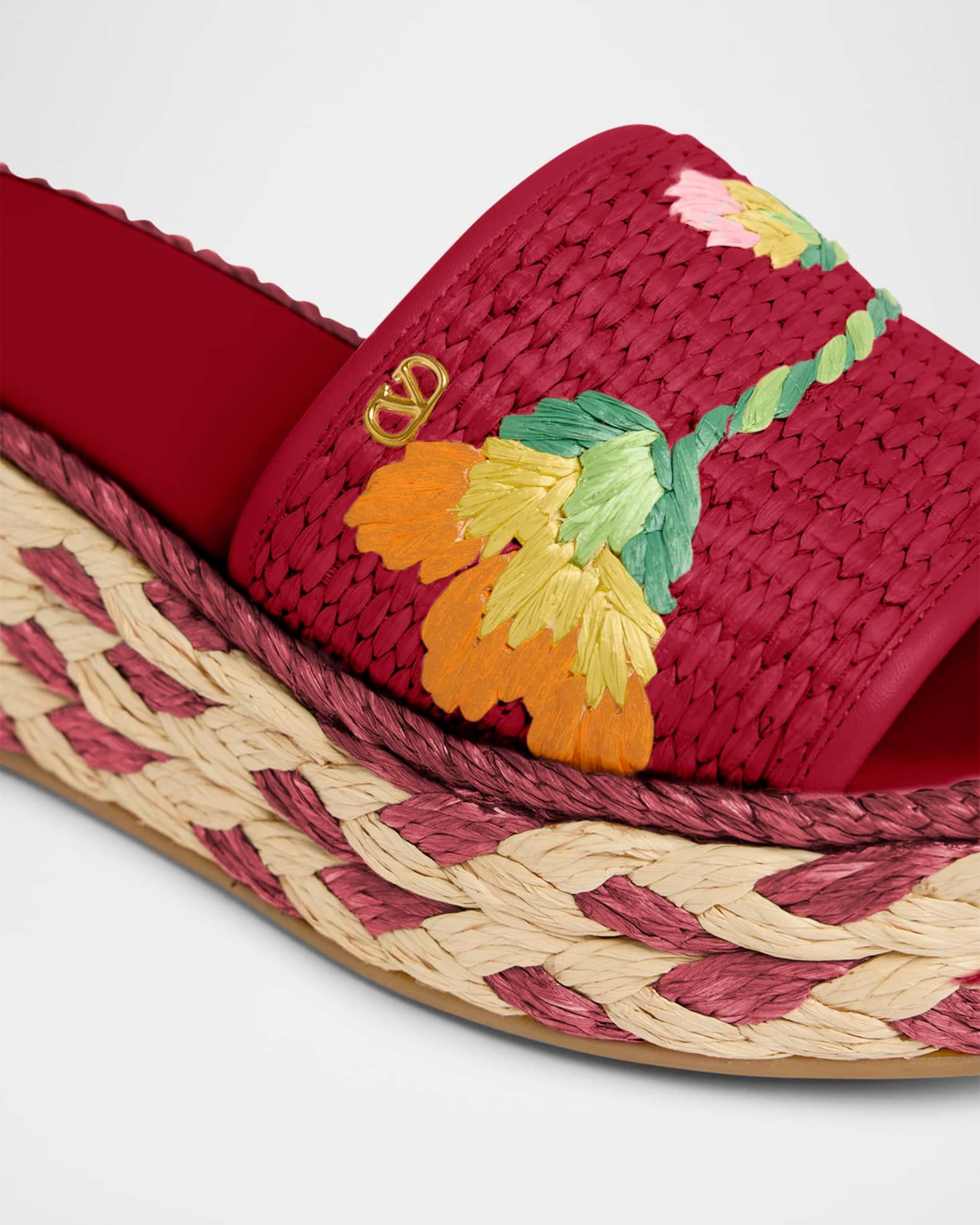 Bribri Floral Flatform Espadrille Sandals Product Image