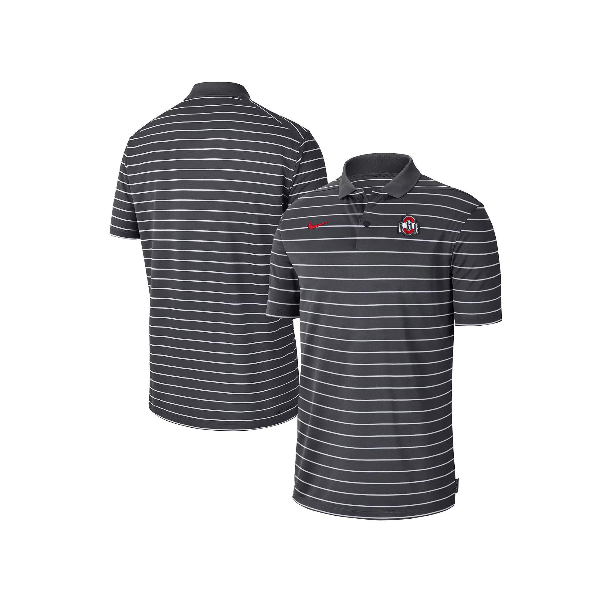 Men's Nike Anthracite Ohio State Buckeyes 2022 Early Season Coaches Performance Polo, Size: Small, Grey Product Image