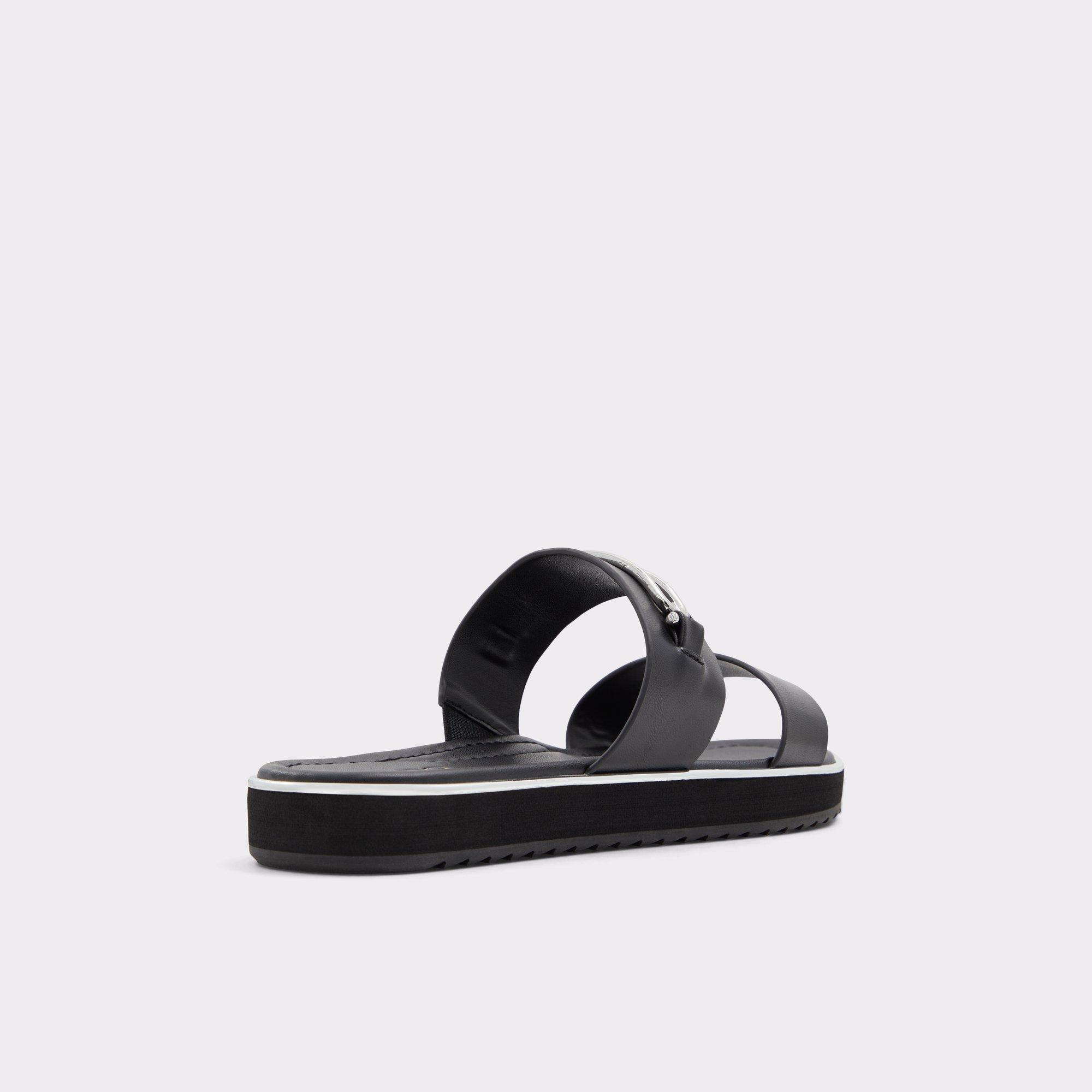ALDO Lagoon - Women's Flat Sandals - Black, Size 8.5 Product Image