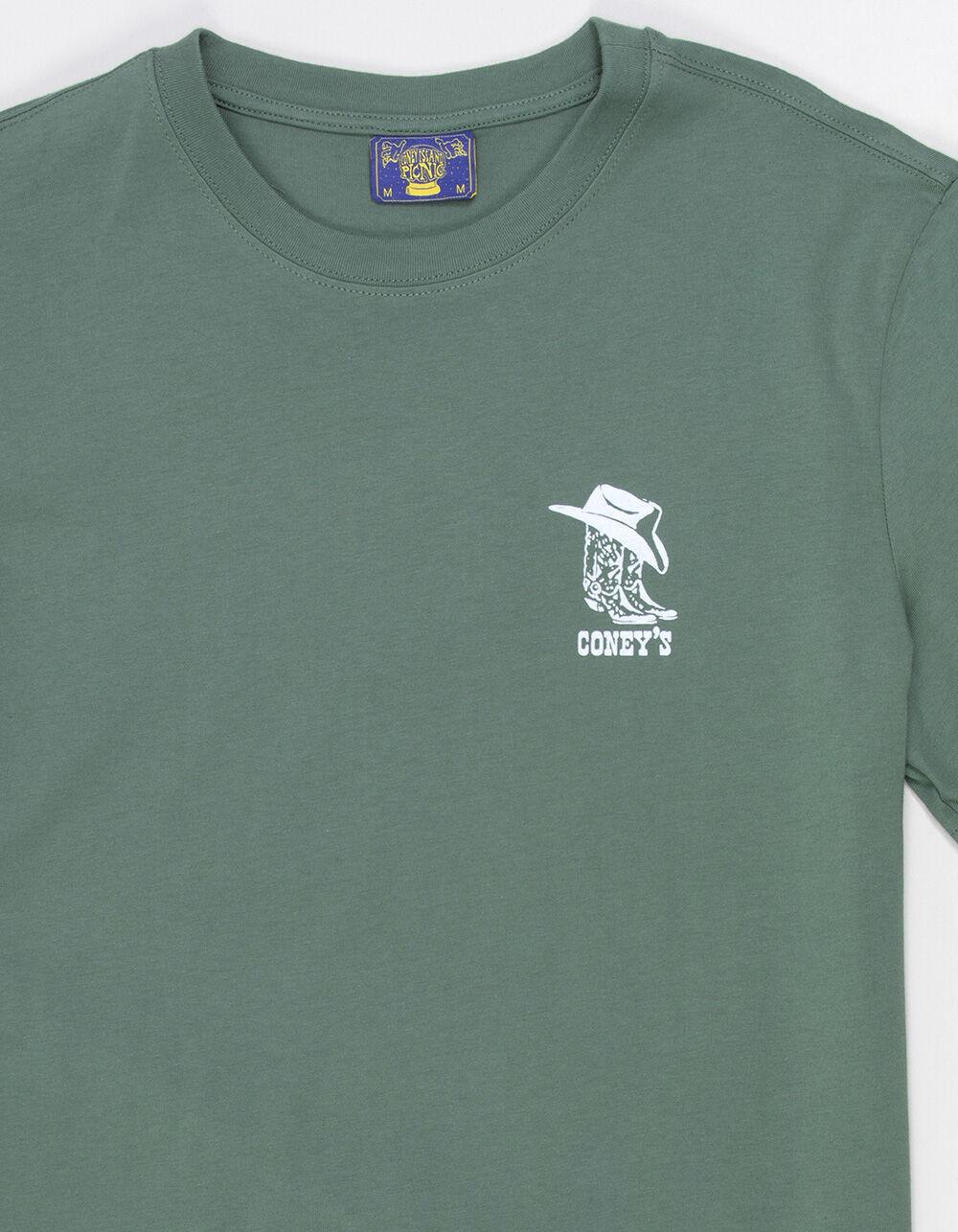 CONEY ISLAND PICNIC Coney's Bar Mens Tee - GREEN Product Image
