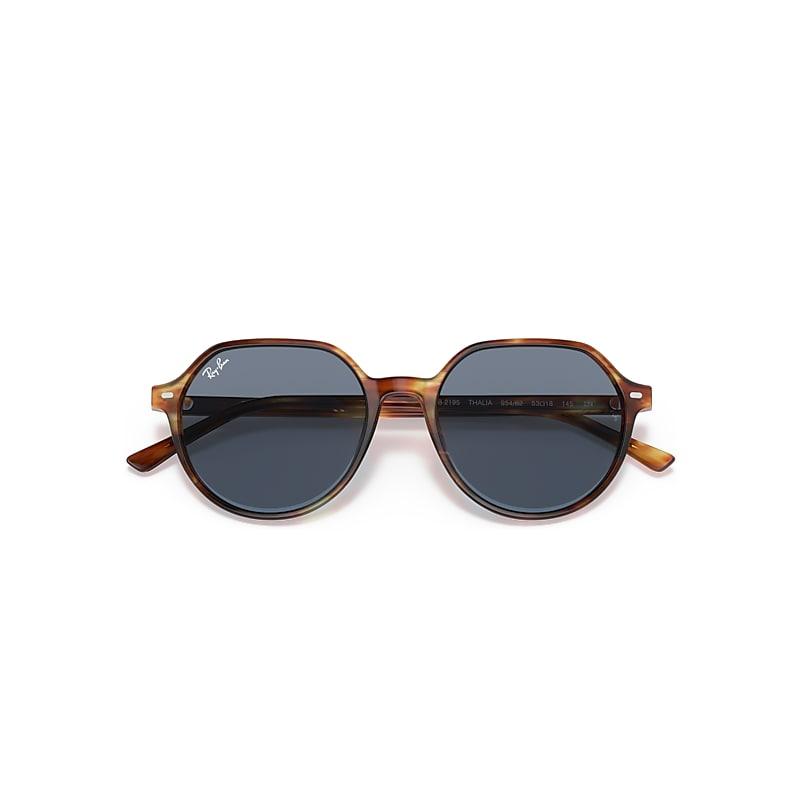 Ray-Ban New Round Sunglasses Frame Blue Lenses Product Image