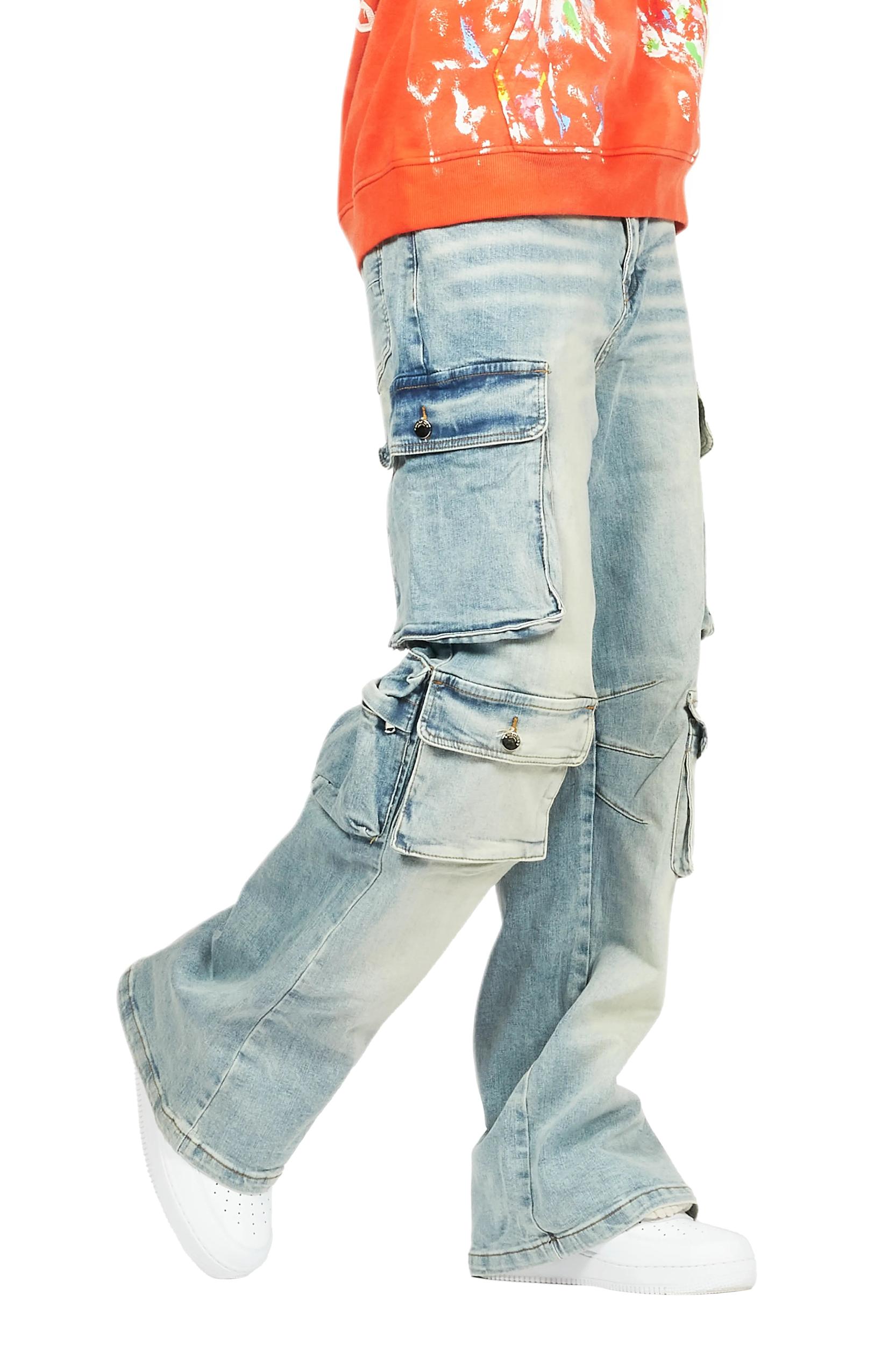 Cortie Blue Baggy Fit Jean Male Product Image