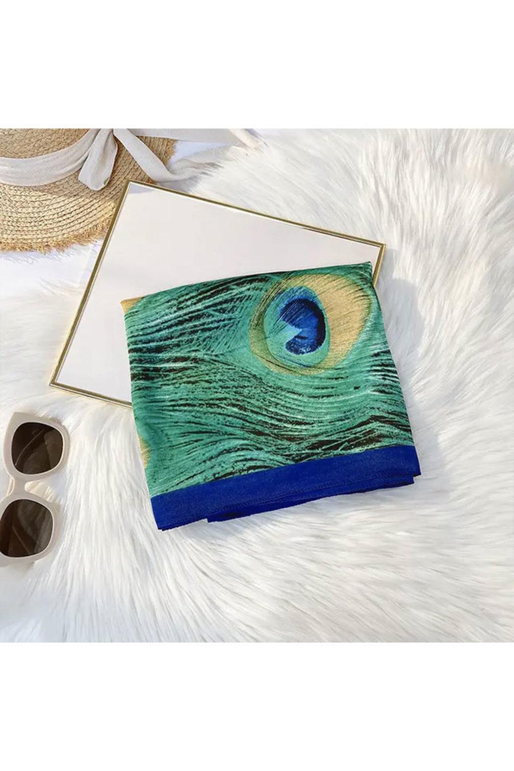 Color Plaid Satin Scarf Product Image