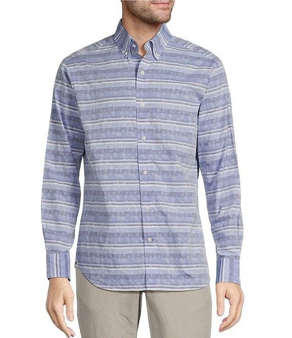 Cremieux Blue Label Key West Collection Stripe Long Sleeve Woven Shirt Product Image