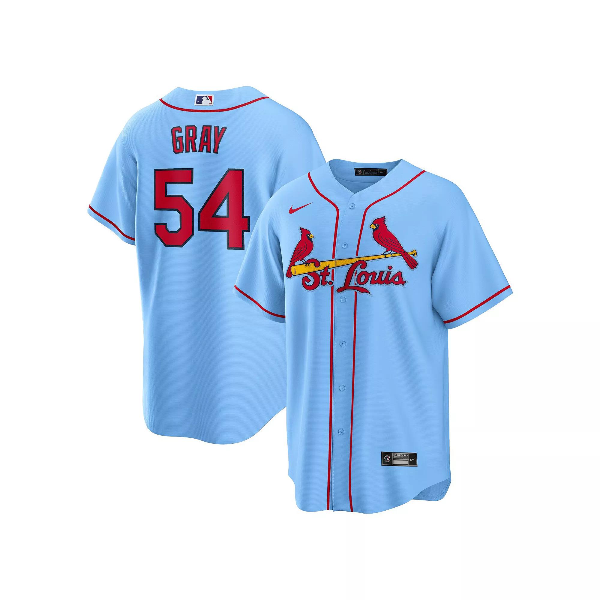 Men's Nike Sonny Gray Light Blue St. Louis Cardinals Alternate Replica Jersey, Size: Large Product Image