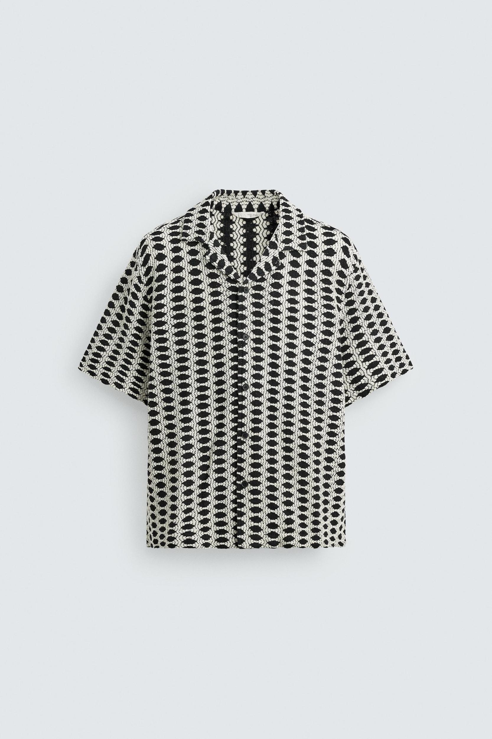 CONTRAST JACQUARD SHIRT Product Image