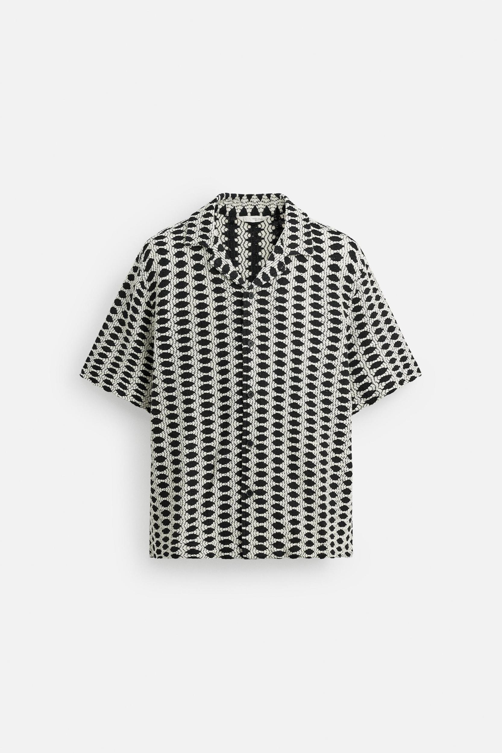 CONTRAST JACQUARD SHIRT Product Image