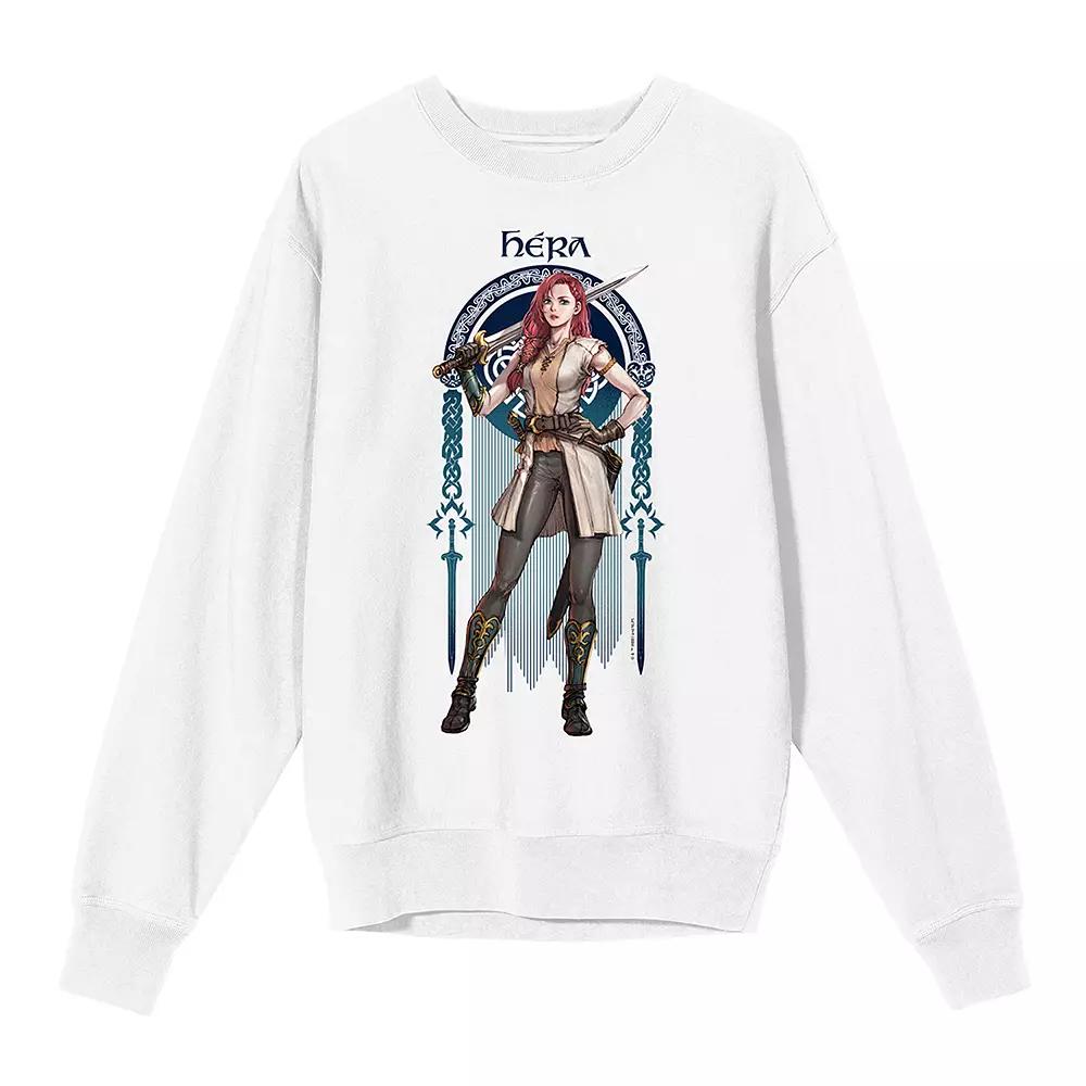 Men's Lord Of The Rings War Of The Rohirrim Long Sleeve Tee, Size: XL, White Product Image