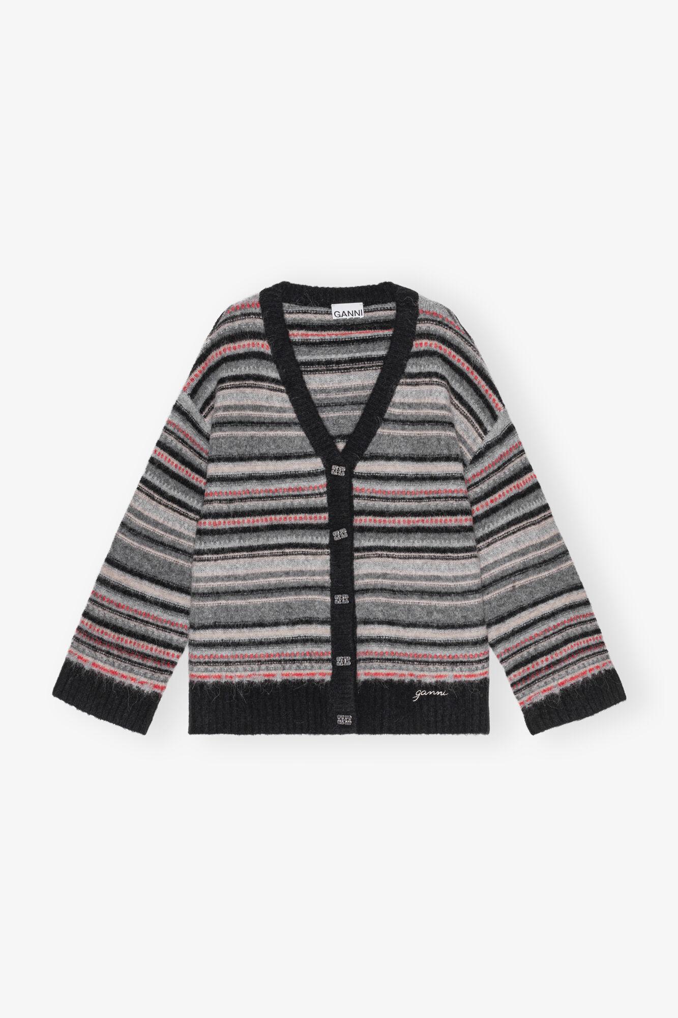 Stripe Boxy Cardigan Product Image