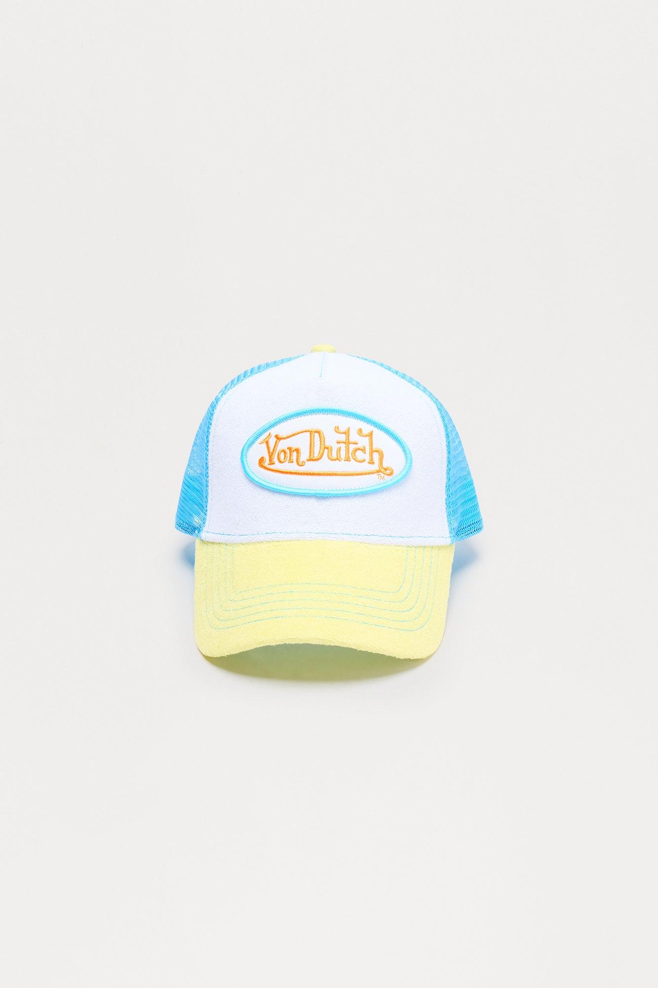 Von Dutch Terry Trucker Hat - White/combo Female Product Image