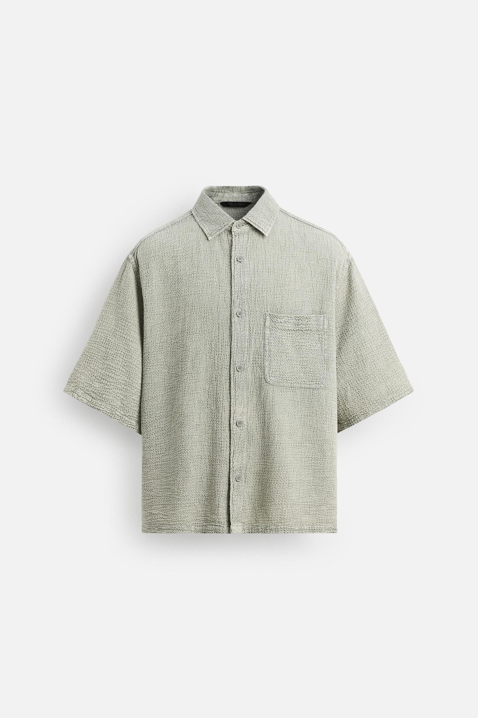 WASHED TEXTURE SHIRT Product Image