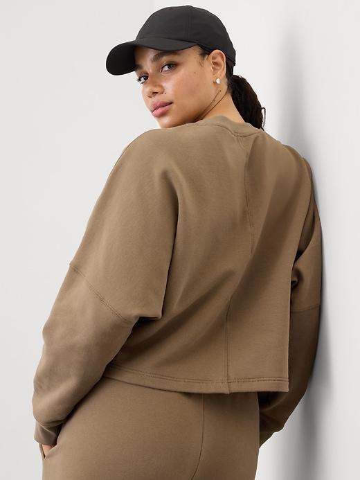 Forever Fleece Dolman Crop Sweatshirt Product Image