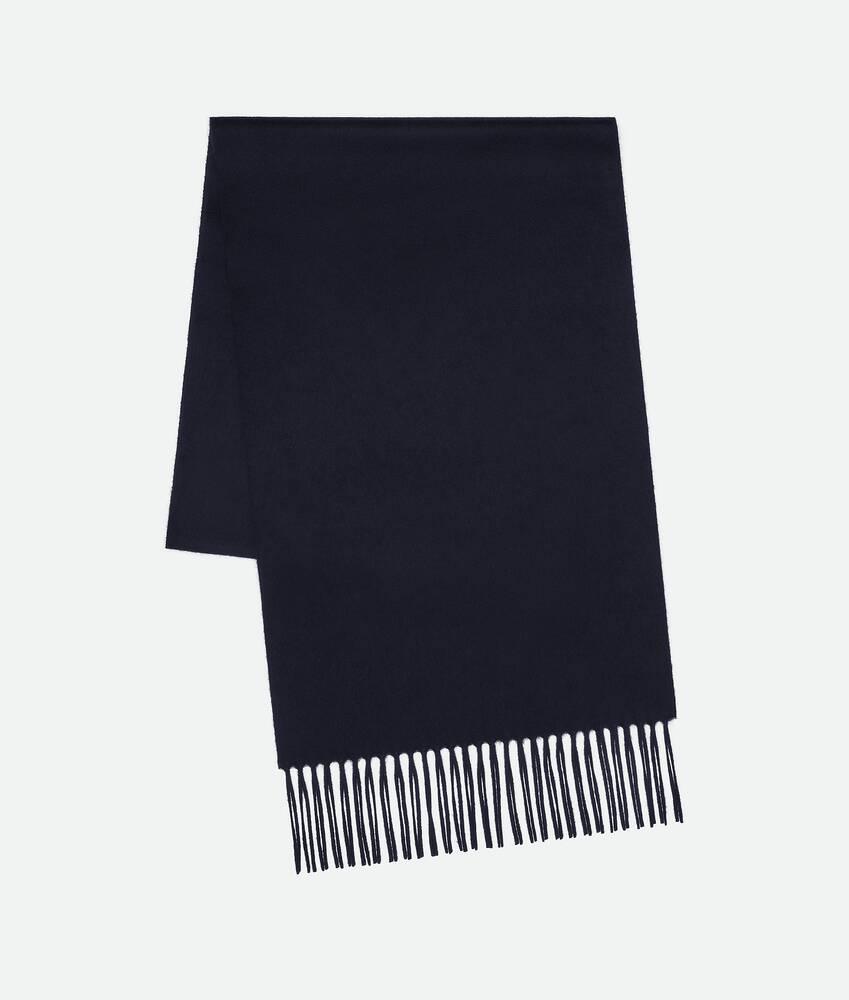 Men's Cashmere Scarf in Navy Product Image