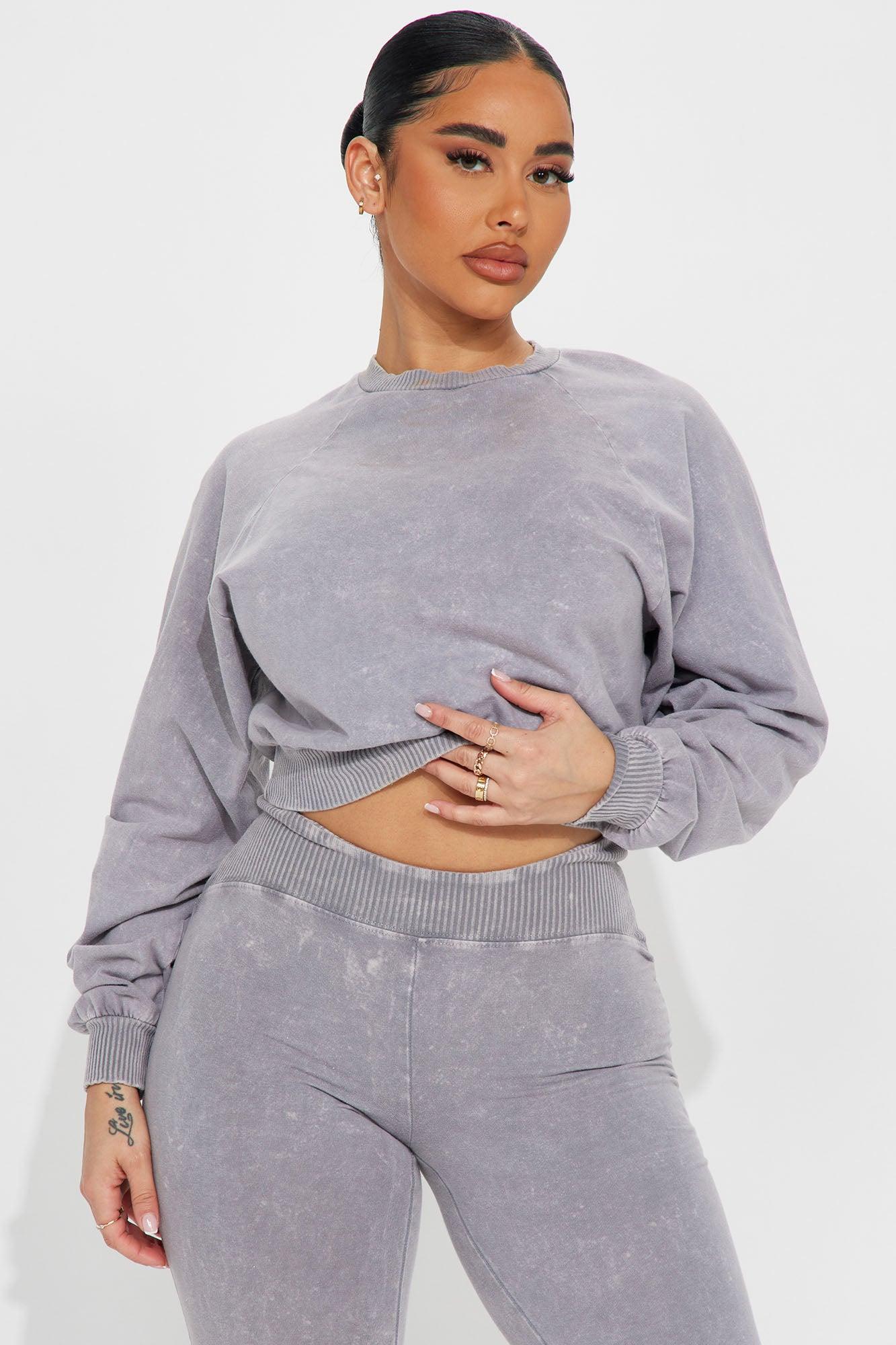 Keep It Going Pant Set - Grey Product Image