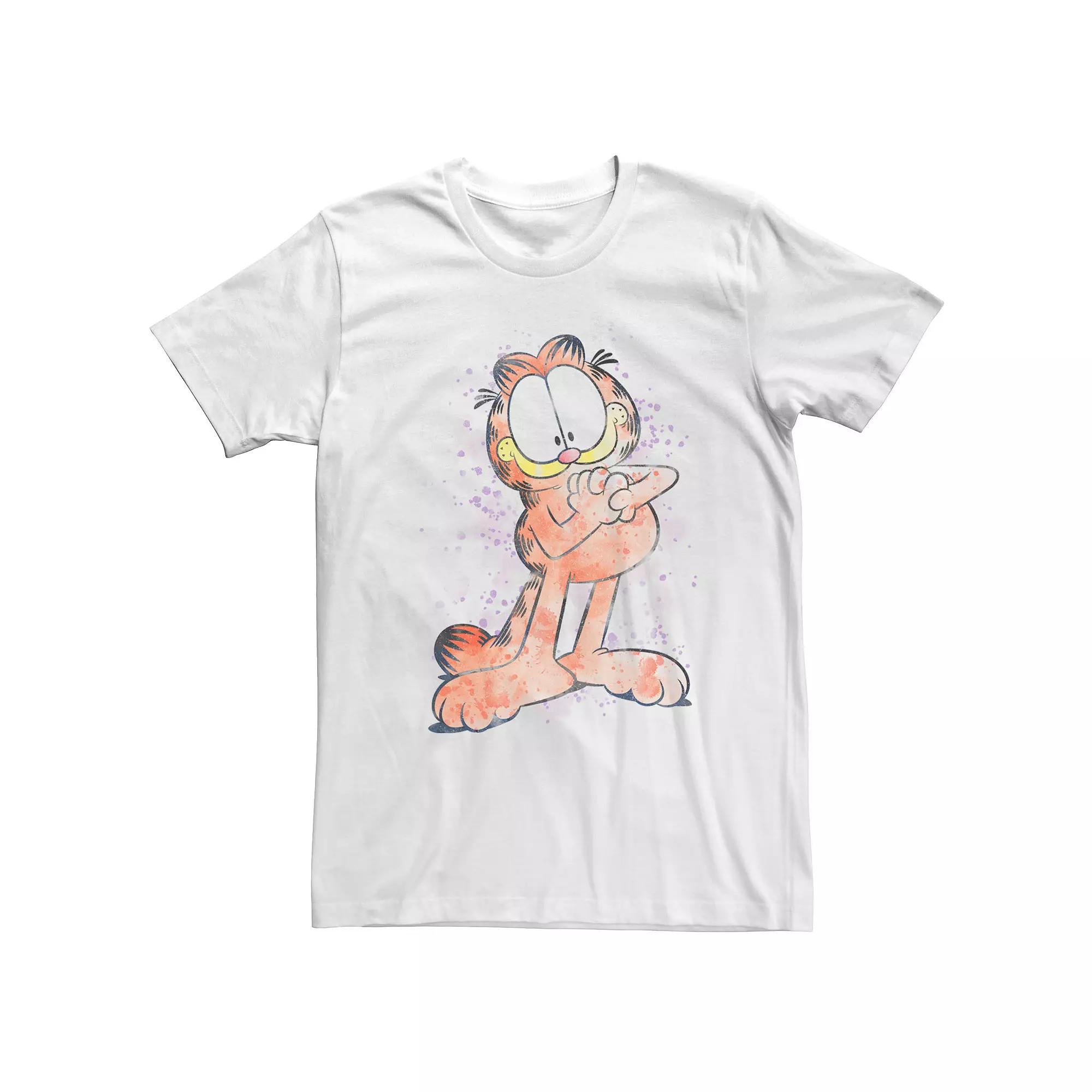 Big & Tall Garfield Watercolor Portrait Tee, Men's,  Product Image