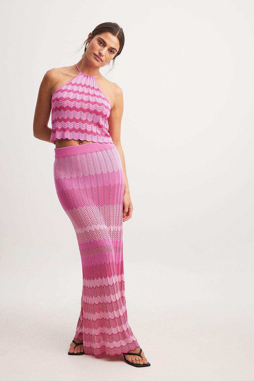 Fine Knitted Maxi Skirt Product Image