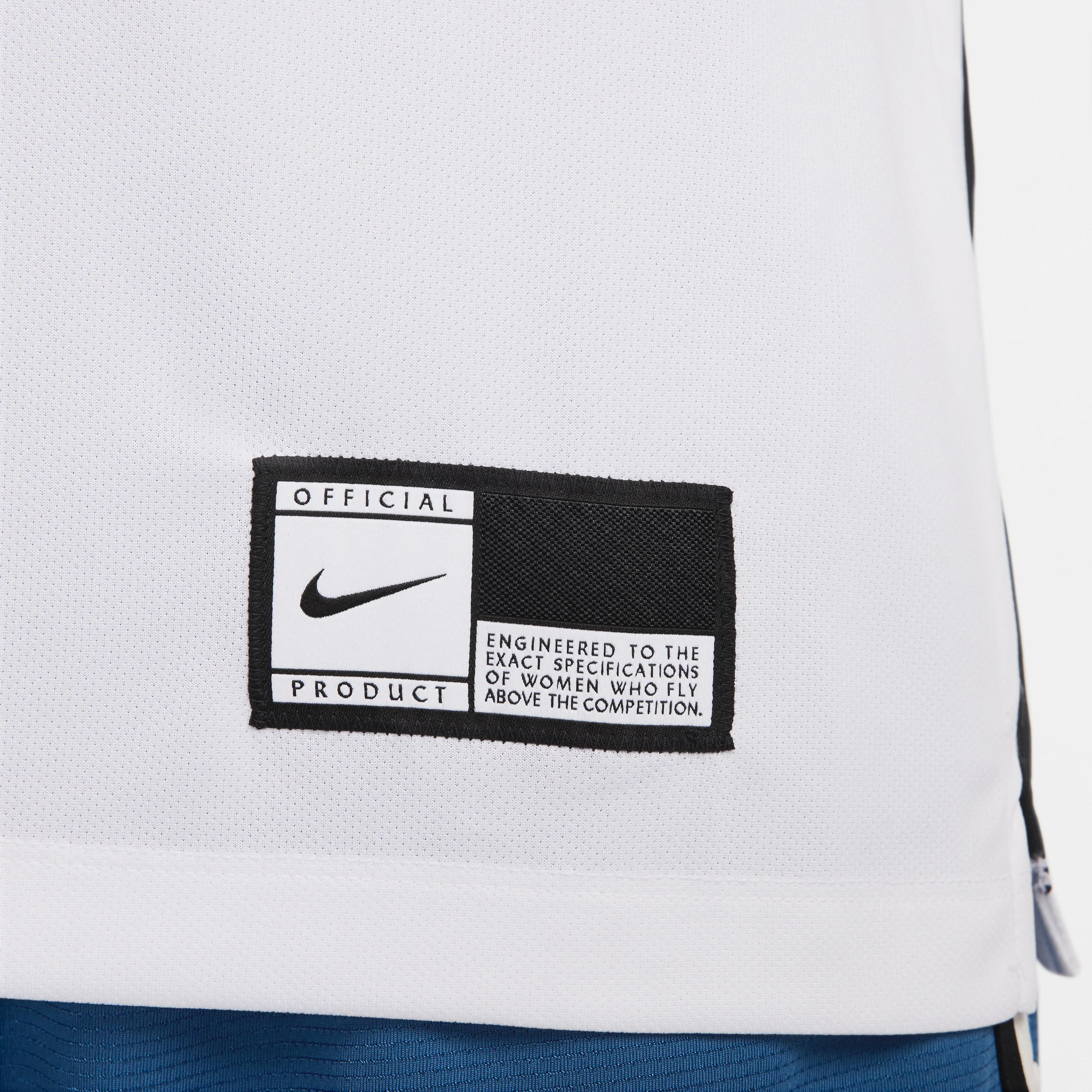 Nike Womens Nike Dri-Fit L/S Pregame Top - Womens Black/White/Black Product Image